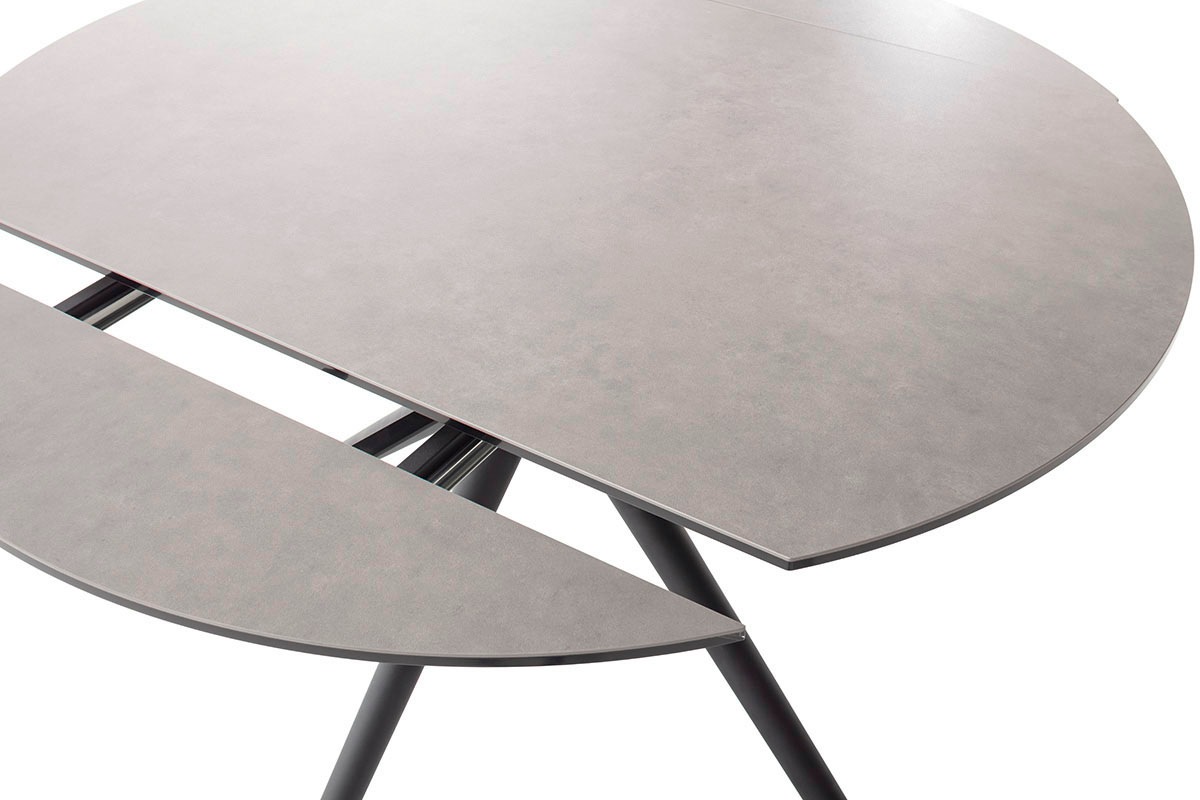 MCA furniture Esstisch »RUBIKON Vierfußtisch 90-135 cm«, (Einzelstück), Keramik, Metall, Längsseitenauszug, ausziehbar, 13 mm