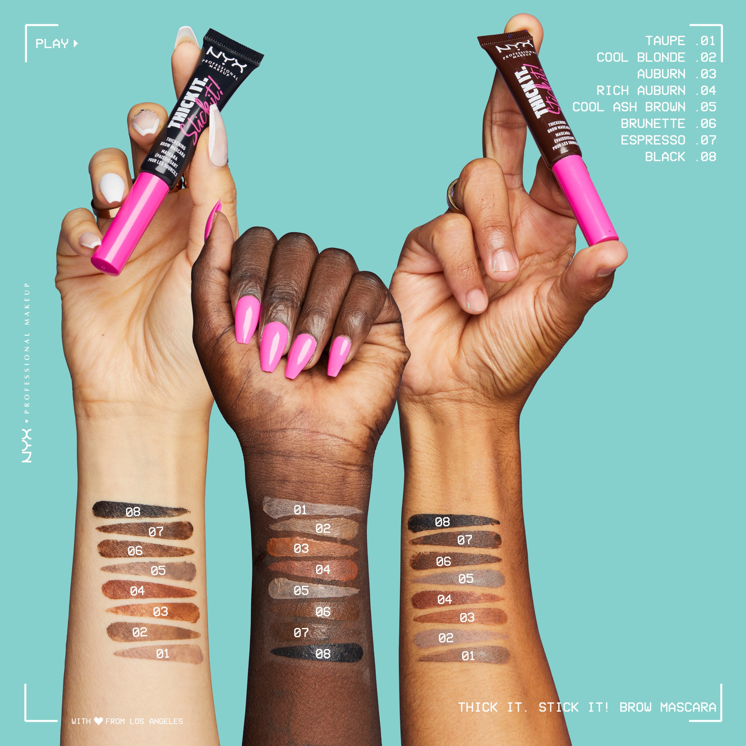 NYX Schmink-Set »NYX Professional Makeup Bold Eye Contact Set«, mit vielseitigen Kombinationsmöglichkeiten