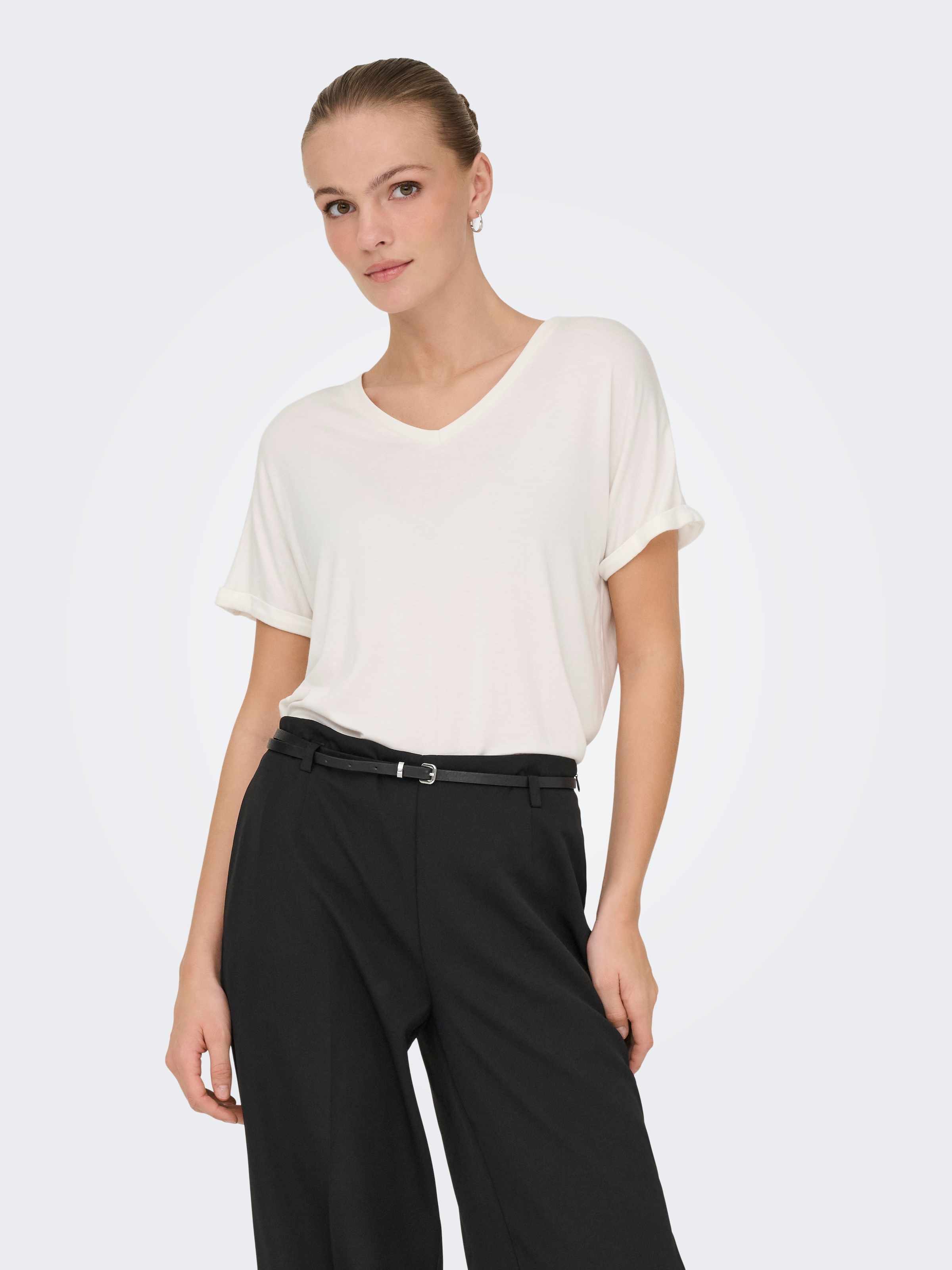 JDY T-Shirt »JDYSISSY S/S V-NECK TOP JRS DIA«