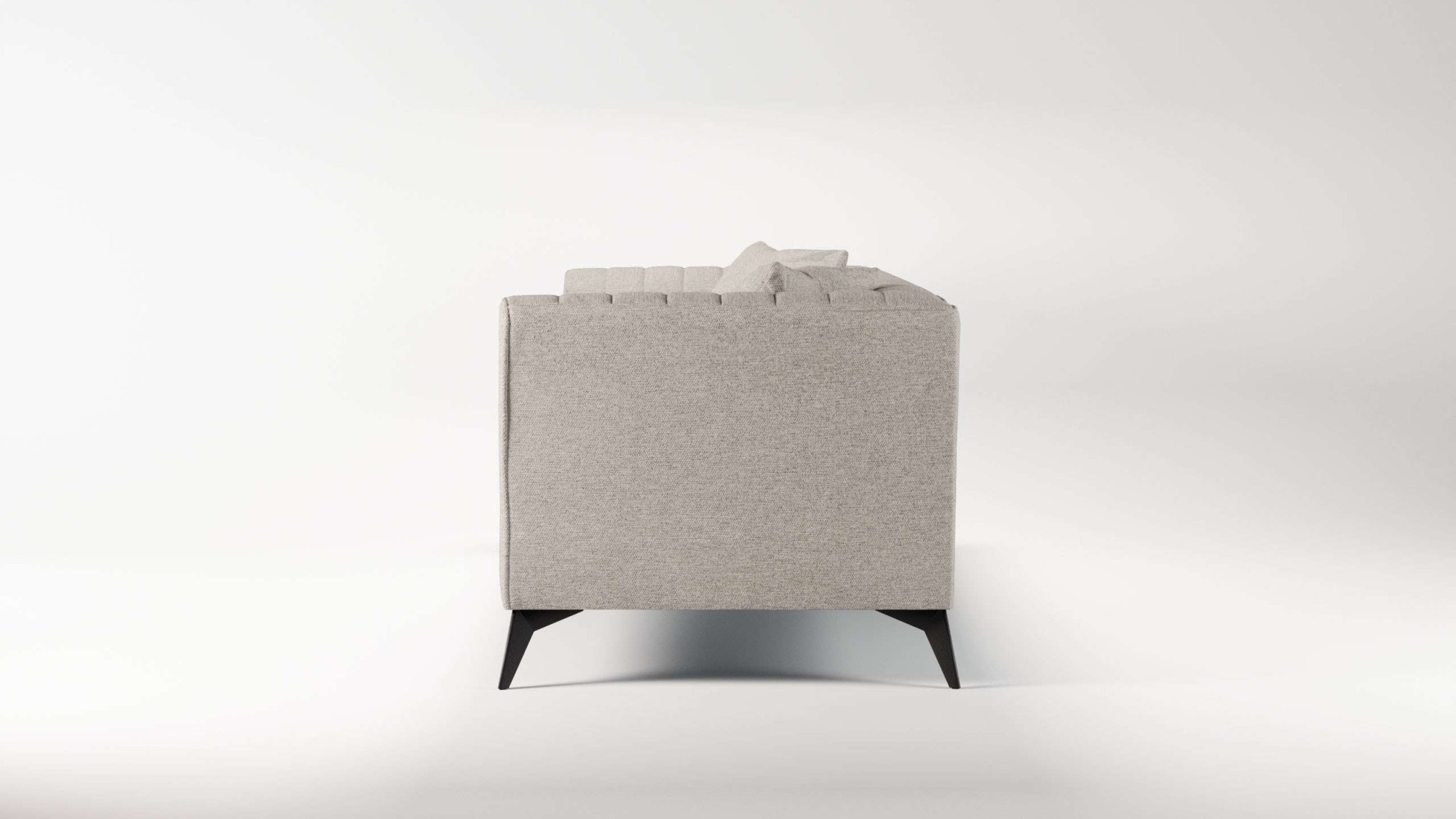 Places of Style 4-Sitzer »MATTHEW elegantes Designsofa, Maße B/T/H: 231/86/74 cm«, XXL, Steppung im Rücken, lose Sitzkissen, incl 2. Zierkissen