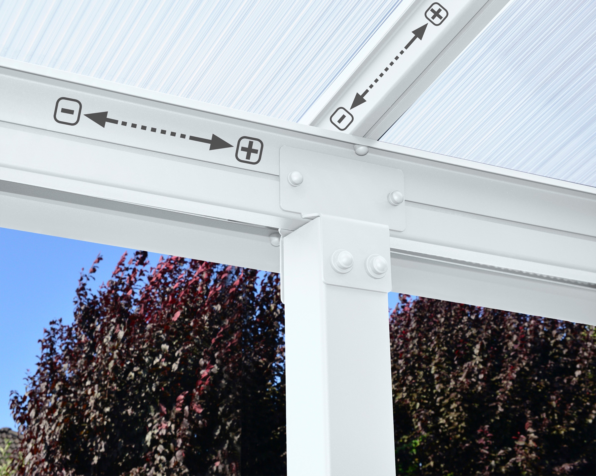 Palram - Canopia Terrassendach »Olympia 3x6.1«, BxT: 619x295 cm