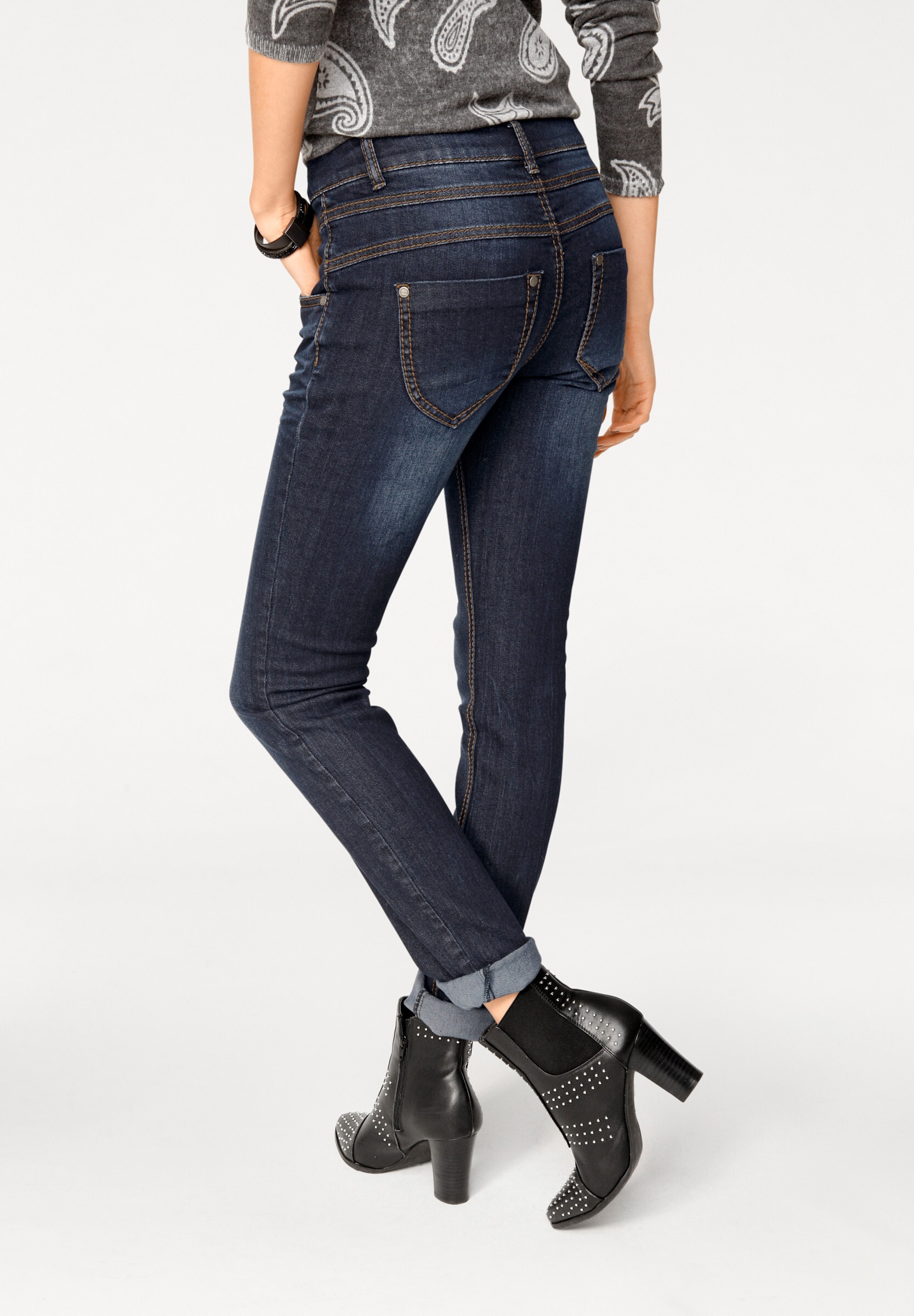 heine Skinny-fit-Jeans »Skinny-Jeans Skinny Jeans mit vertiefter Leibhöhe«