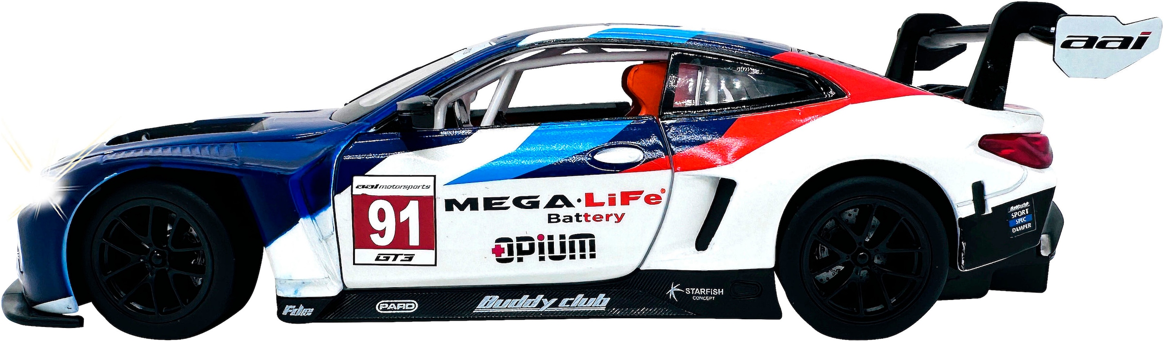 Jamara Spielzeug-Auto »Diecast, BMW M4 GT3«, LED Licht; Maßstab 1:24