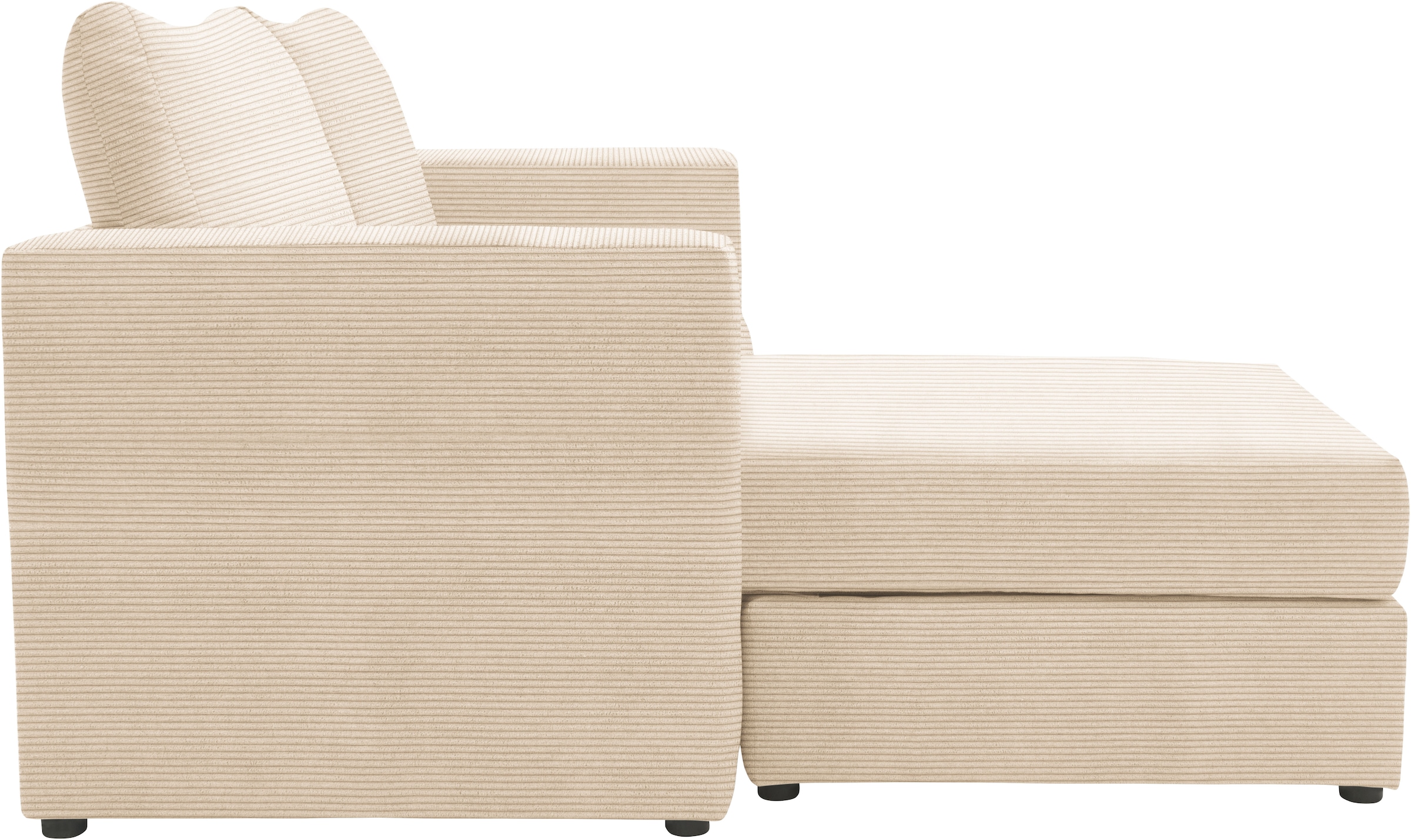 DOMO collection 2-Sitzer »800015, als Sitzmöbel oder Schlafgelegenheit nutzbar, Schlafsofa«, Sitzfläche mit Federkern, inkl. 2 Rückenkissen