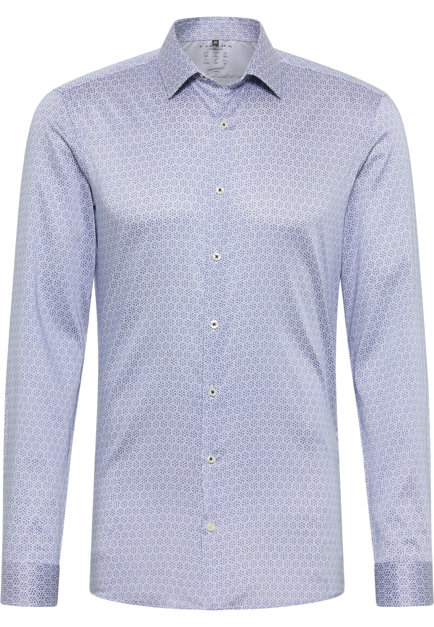 Eterna Langarmhemd »SUPER SLIM« EASY IRON (bügelleicht)