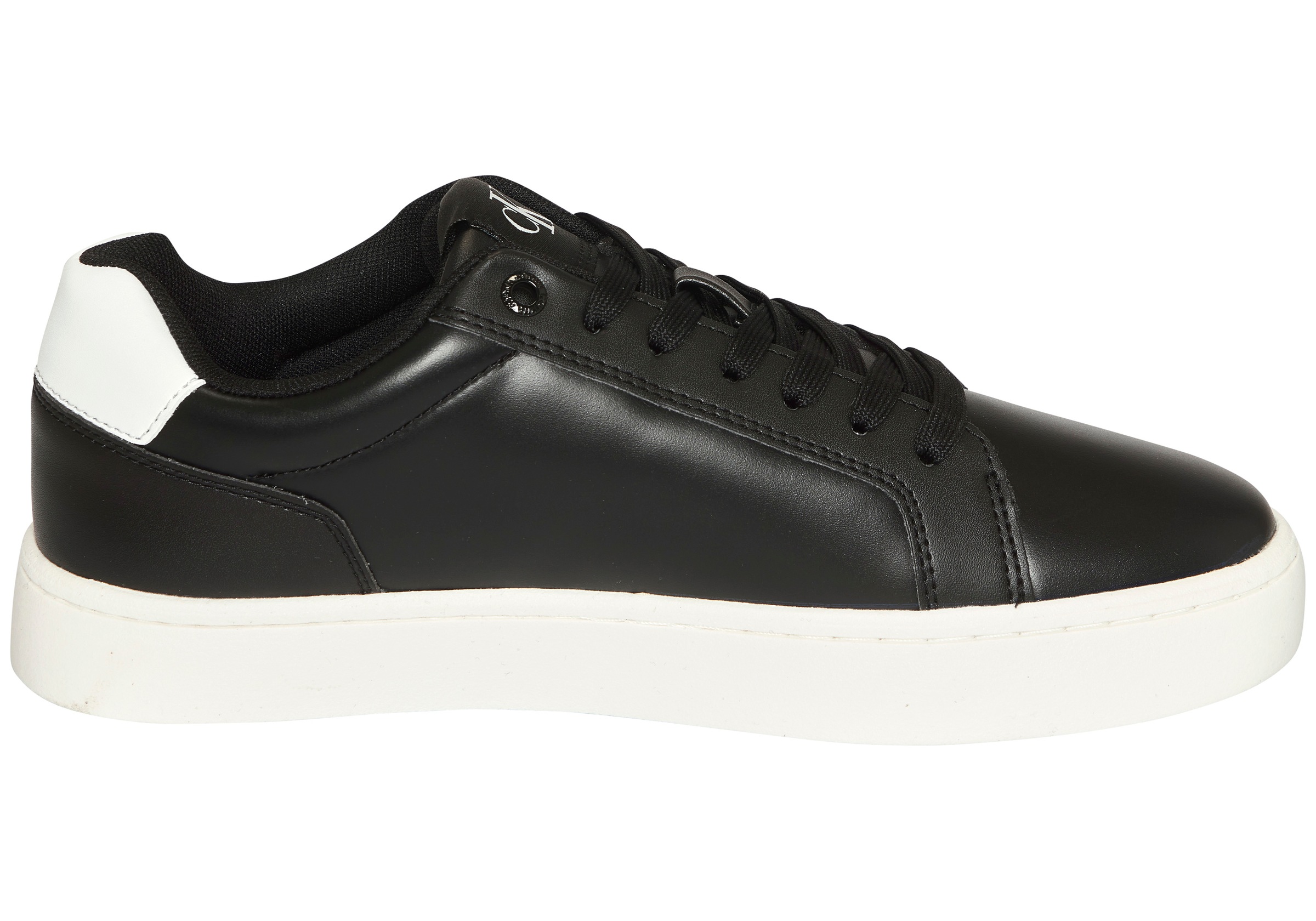Calvin Klein Jeans Sneaker »CLASSIC CUPSOLE MONO LTH«  Freizeitsneaker, Halbschuh, Schnürschuh in klassischer Optik