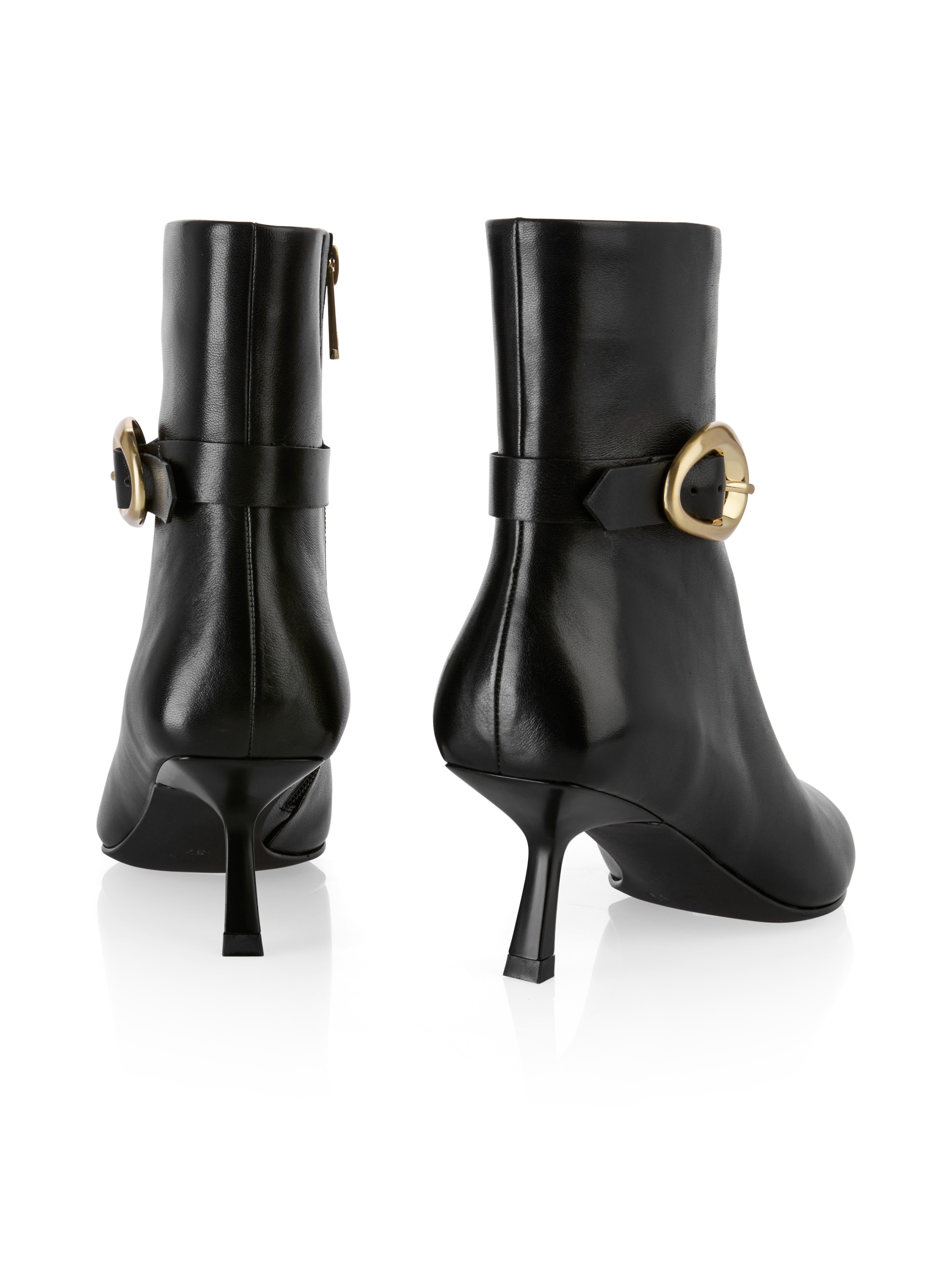 Marc Cain Stiefelette »Collections Feminine Rigour«, Stiletto, Kitten Heel mit Zierschnalle und Reißverschluss