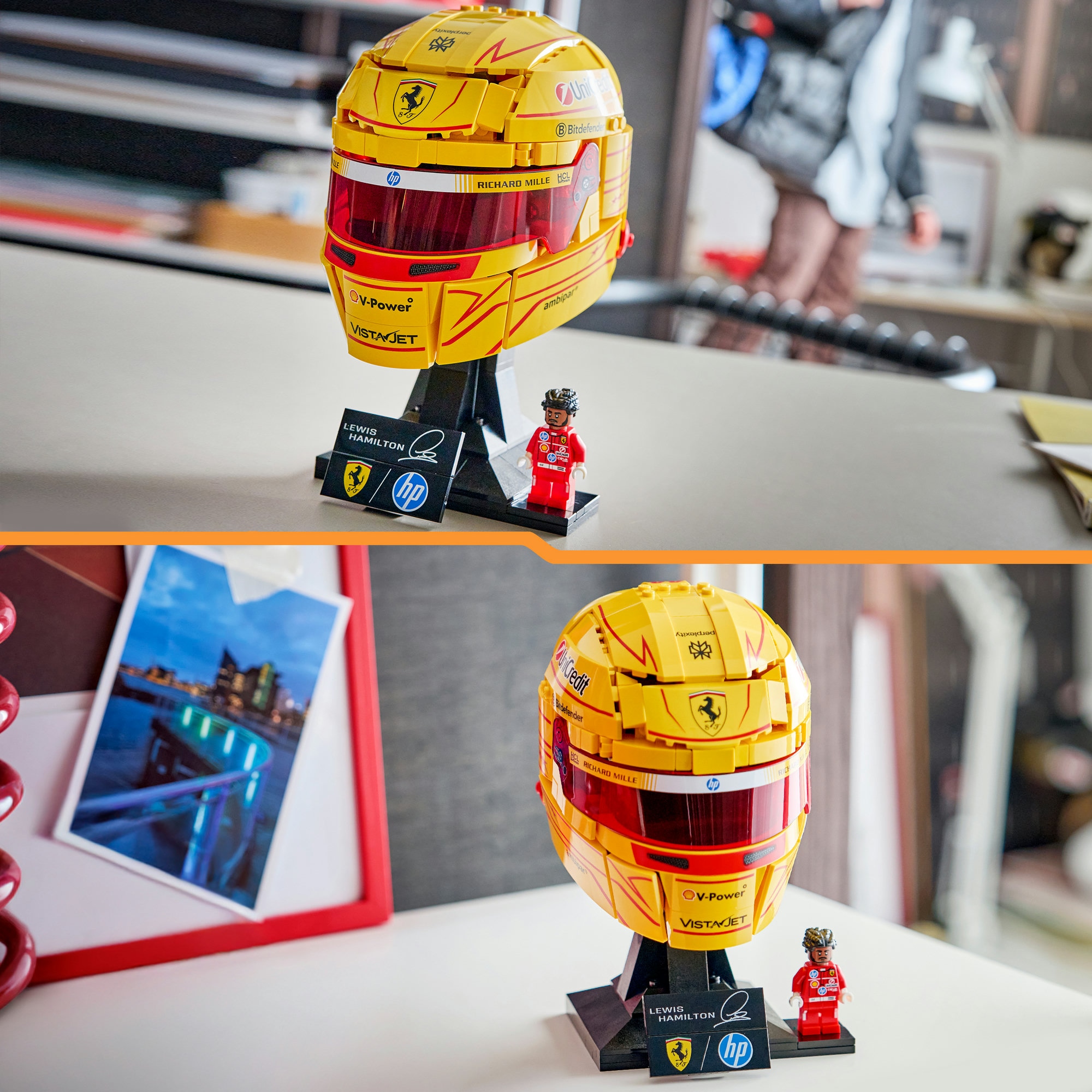 LEGO® Konstruktionsspielsteine »Scuderia Ferrari HP Lewis Hamilton Helm (43022)« LEGO Editions Formula 1