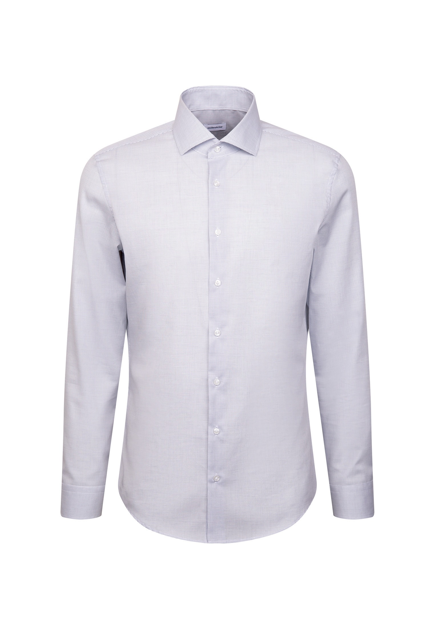 seidensticker Businesshemd »Schwarze Rose« Slim 1/1 Kentkragen Karo