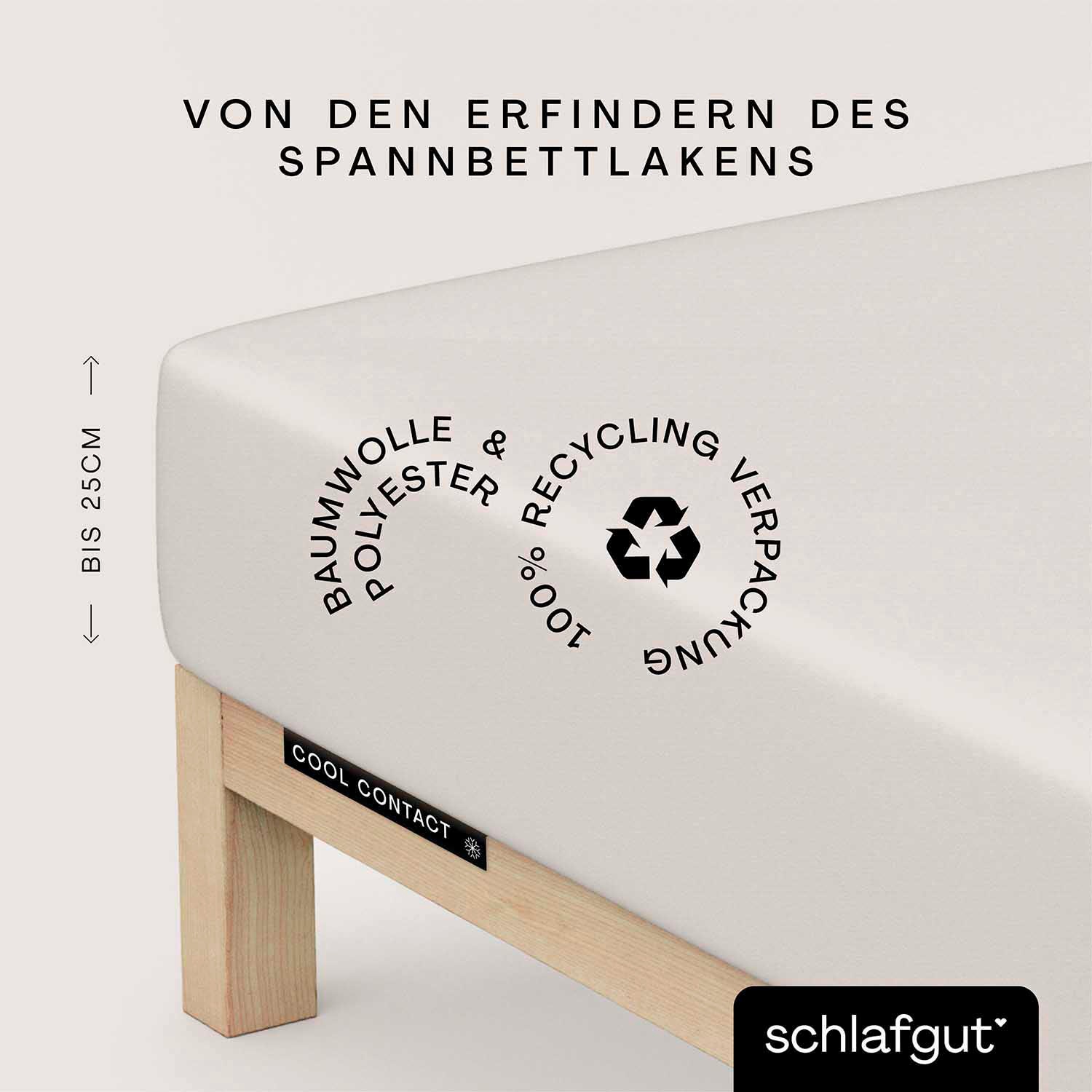 Schlafgut Spannbettlaken »Cool Contact« 100% gekämmte Mikrofaser