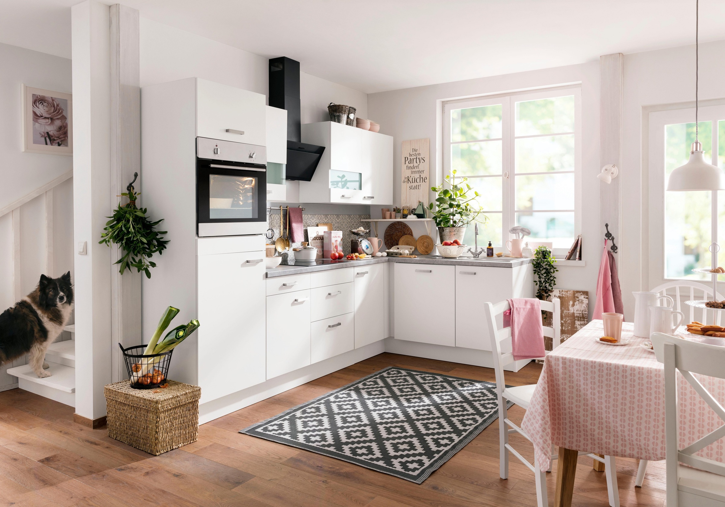 OPTIFIT Winkelküche »Parma«, ohne E-Geräte, Stellbreite 285 x 175 cm