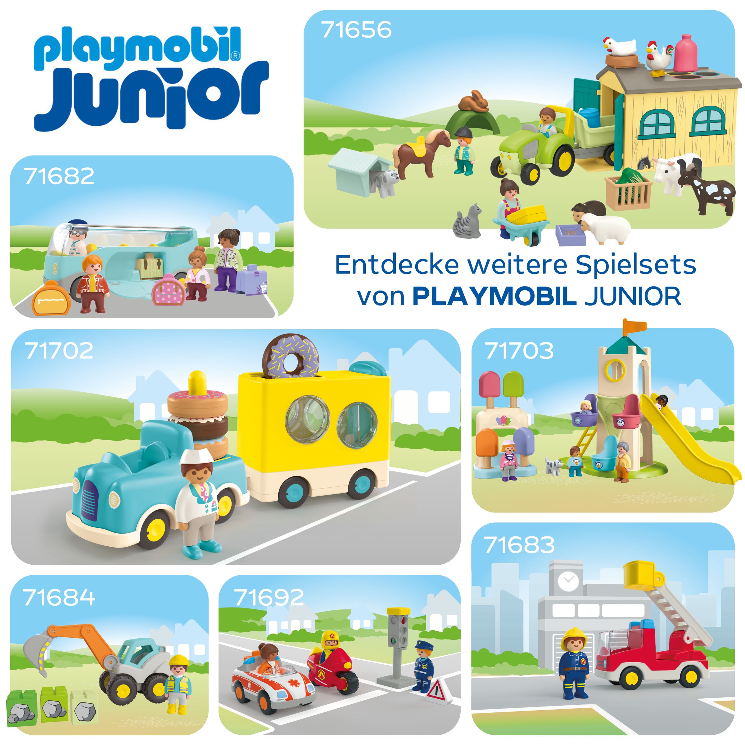 Playmobil® Konstruktions-Spielset »Meine Mitnehm-Arche Noah (71681), JUNIOR«, (15 St.), Made in Europe