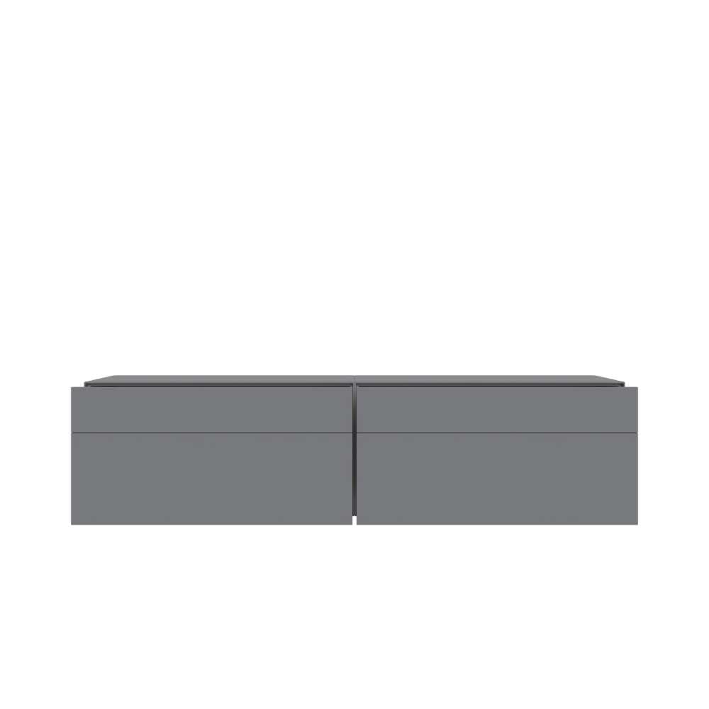 LeGer Home by Lena Gercke Lowboard »Essentials, TV-Board, TV-Kommode, TV-Schrank,  TV-Möbel« 2 Stk. tlg. Breite: 222 cm, UV lackiert, Push-to-open-Funktion