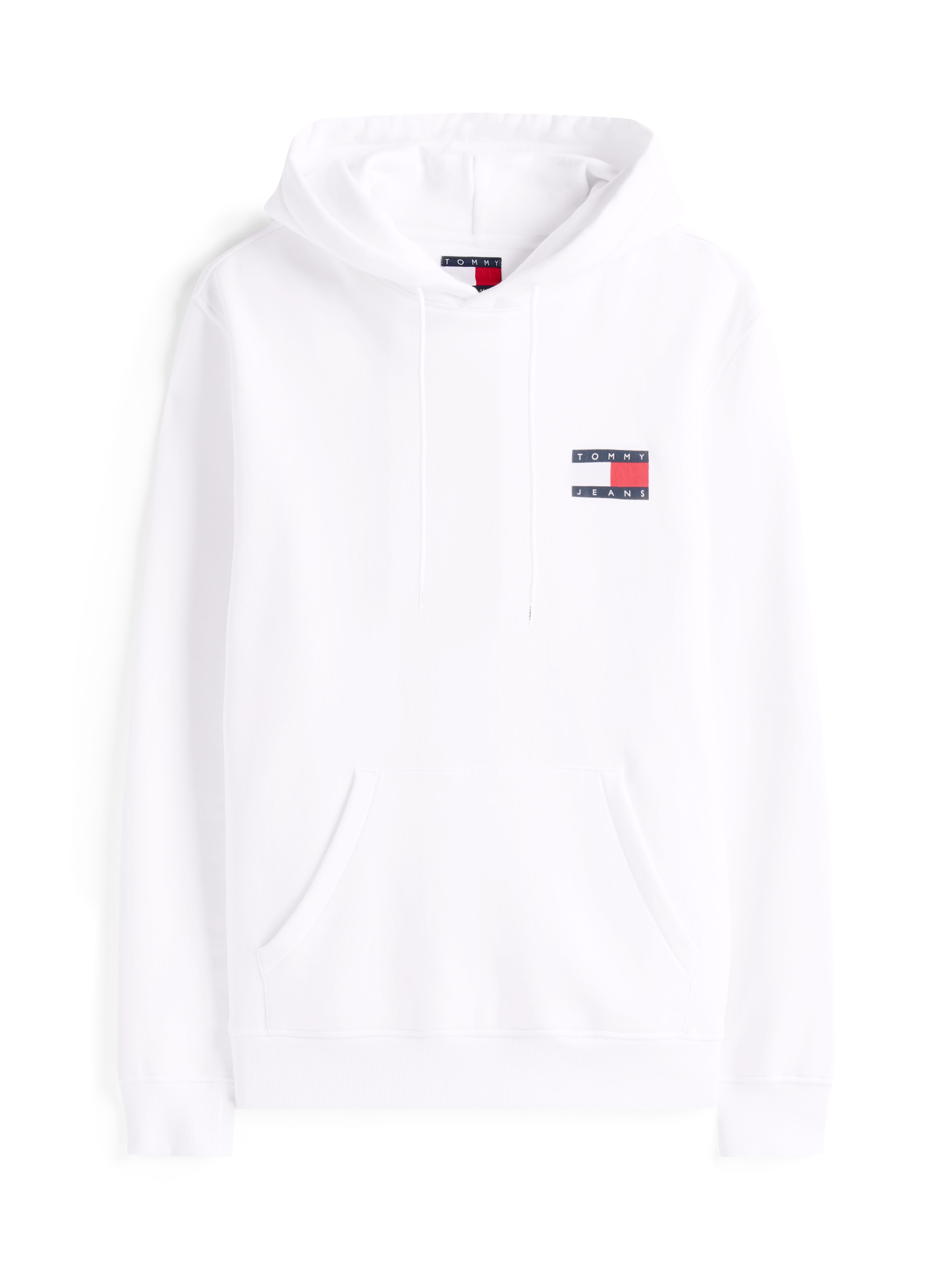 Tommy Jeans Sweatshirt »TJM REG ESSENTIAL FLAG HOOD EXT«, mit bedruckten Markenlogo auf Brusthöhe
