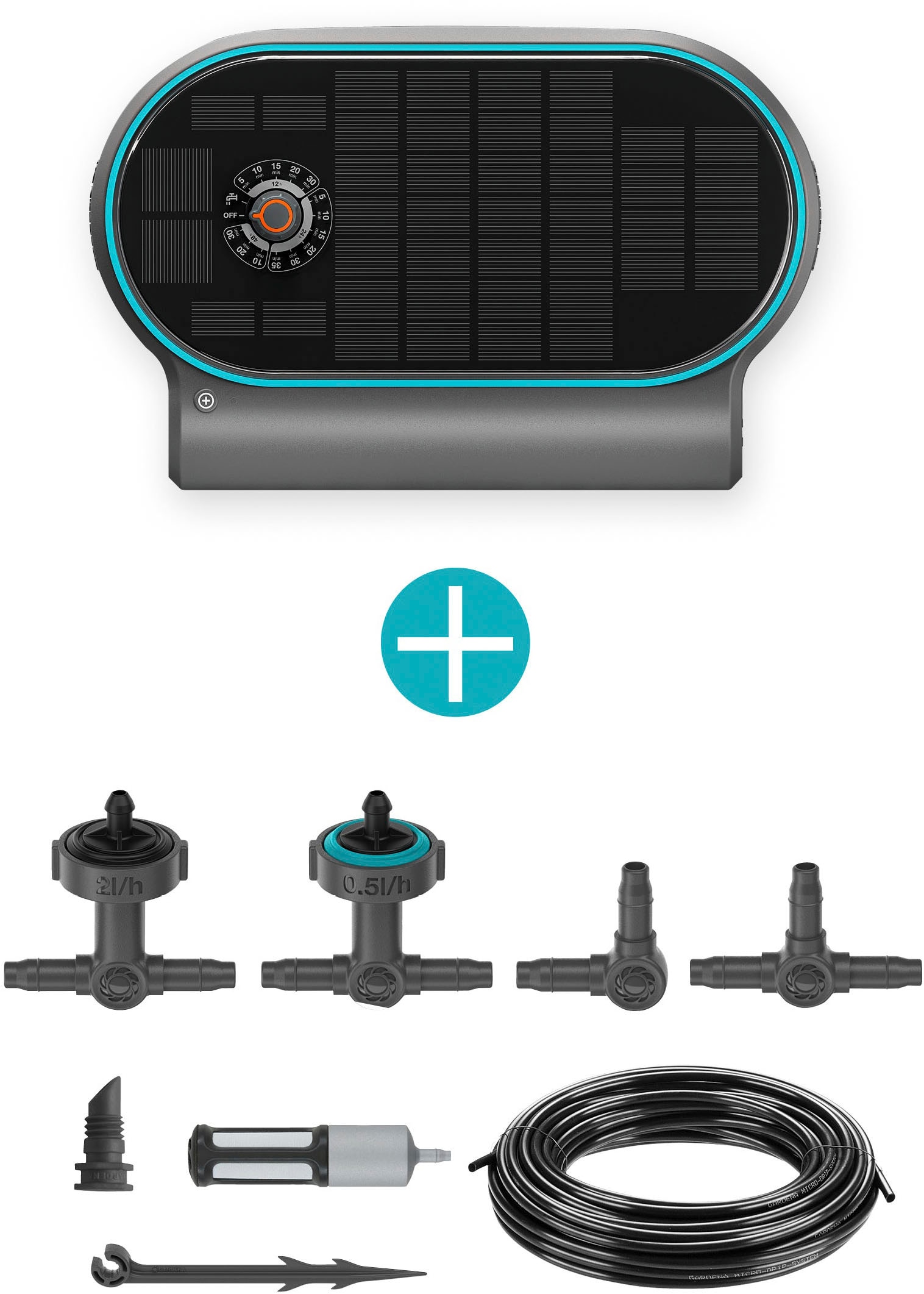 GARDENA Bewässerungssteuerung »Solar-Bewässerung AquaBloom L Set« automatische Bewässerung