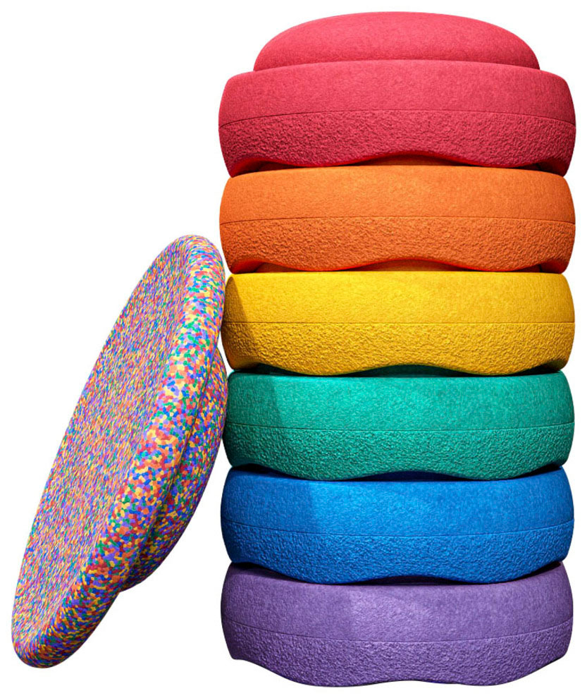Spielzeug-Gartenset »Stapelstein rainbow classic bundle 6+1«, für Drinnen und Draußen,...