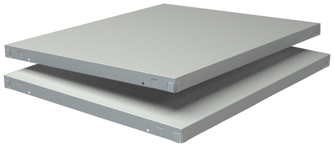 SCHULTE Regalwelt Regalelement »Stecksystem-Fachboden PowerMax«, 2 Stück weiß, 600x500 mm