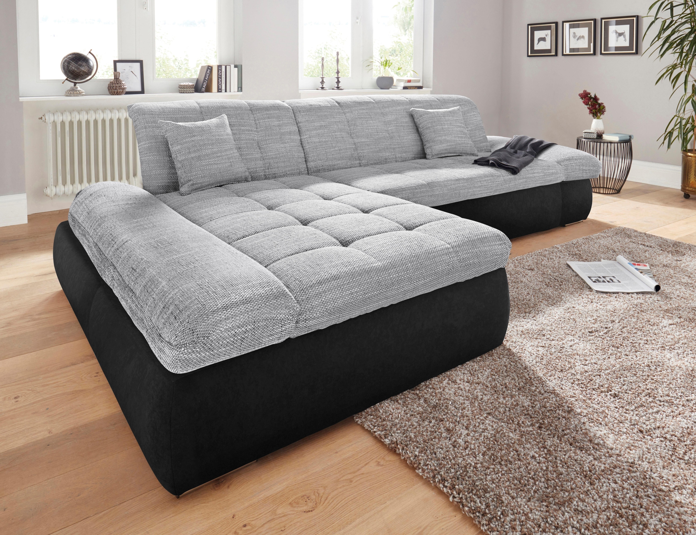 Ecksofa »PB Moric wahlweise mit Bettfunktion + Armteilverstellung, L-Form«, im...