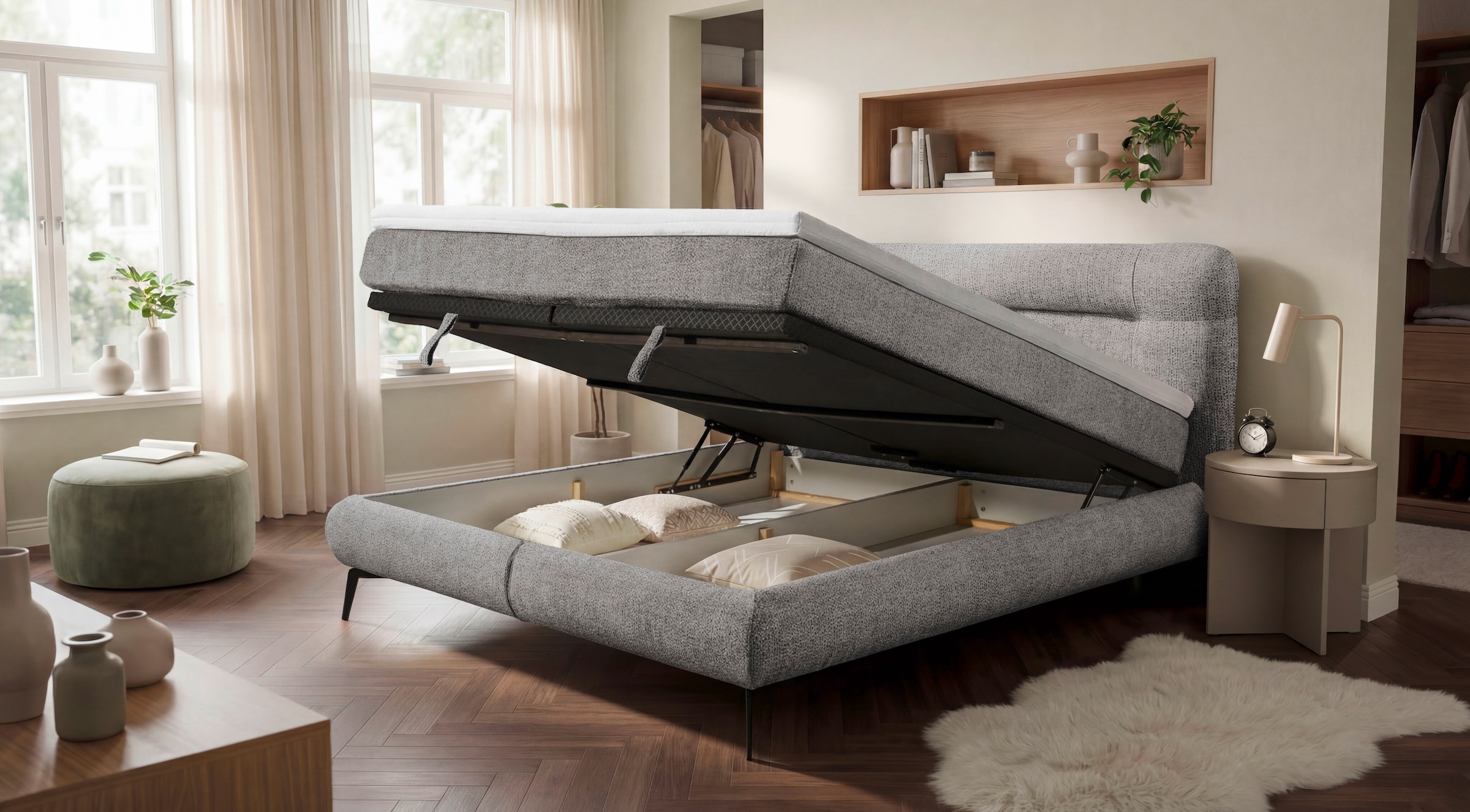 ED EXCITING DESIGN Boxbett »Colmar 180x200 mit 7-Zonen-Tonnentaschenfederkern«
