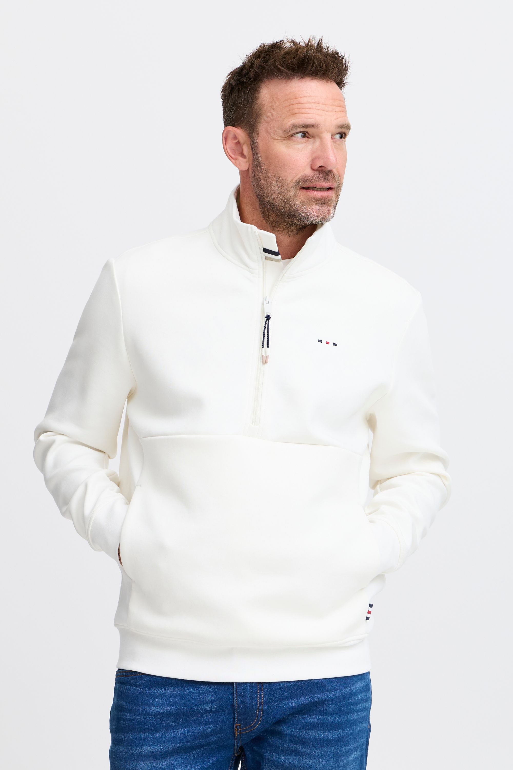 FQ1924 Longpullover »Sweatshirt FQWILLIAM zipneck sweatshirt«