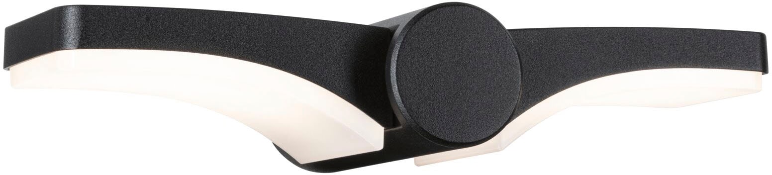 Paulmann LED Außen-Wandleuchte »Outdoor 230V Pekana IP44 anthrazit« 1 Stk. Warmweiß IP44 in grau, Größe Höhe: 5,5 cm