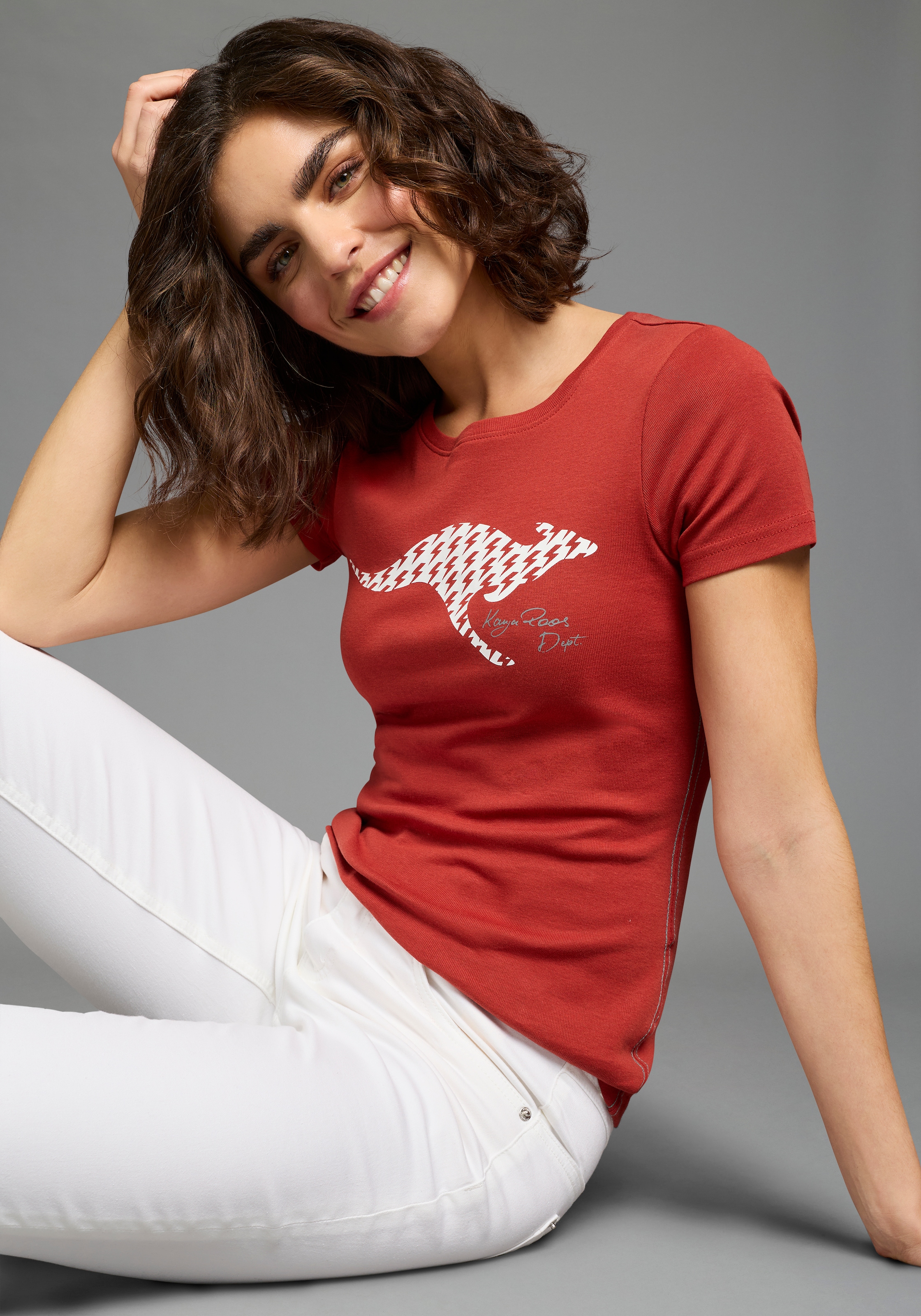 KangaROOS Kurzarmshirt Logo Print