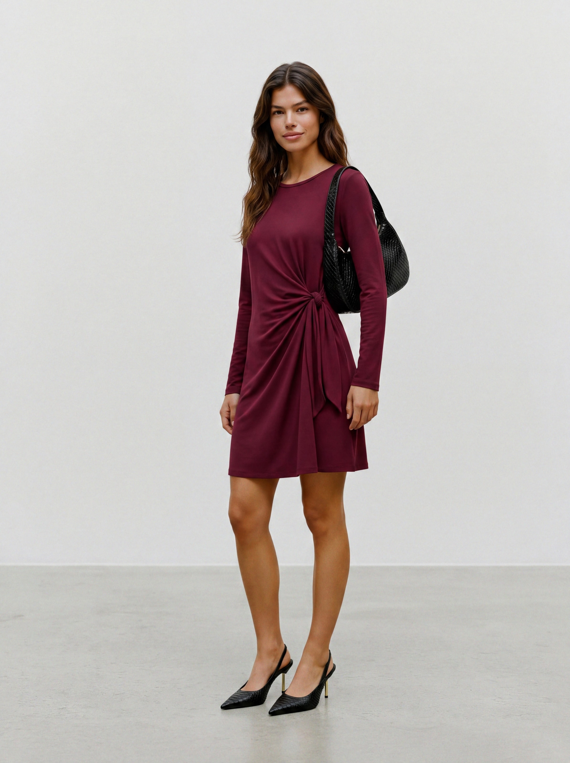 Vero Moda Minikleid »VMJILL LS DRESS JRS NOOS« Materialmix, regular fit