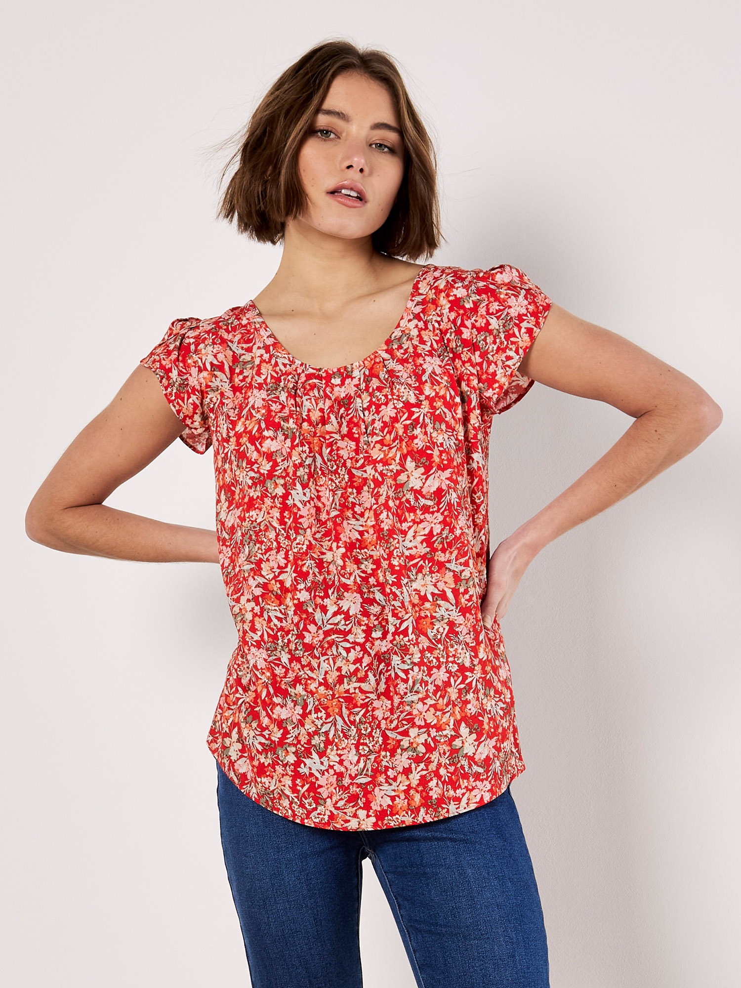 Apricot Druckbluse »Bluse« mit Tulpenärmel