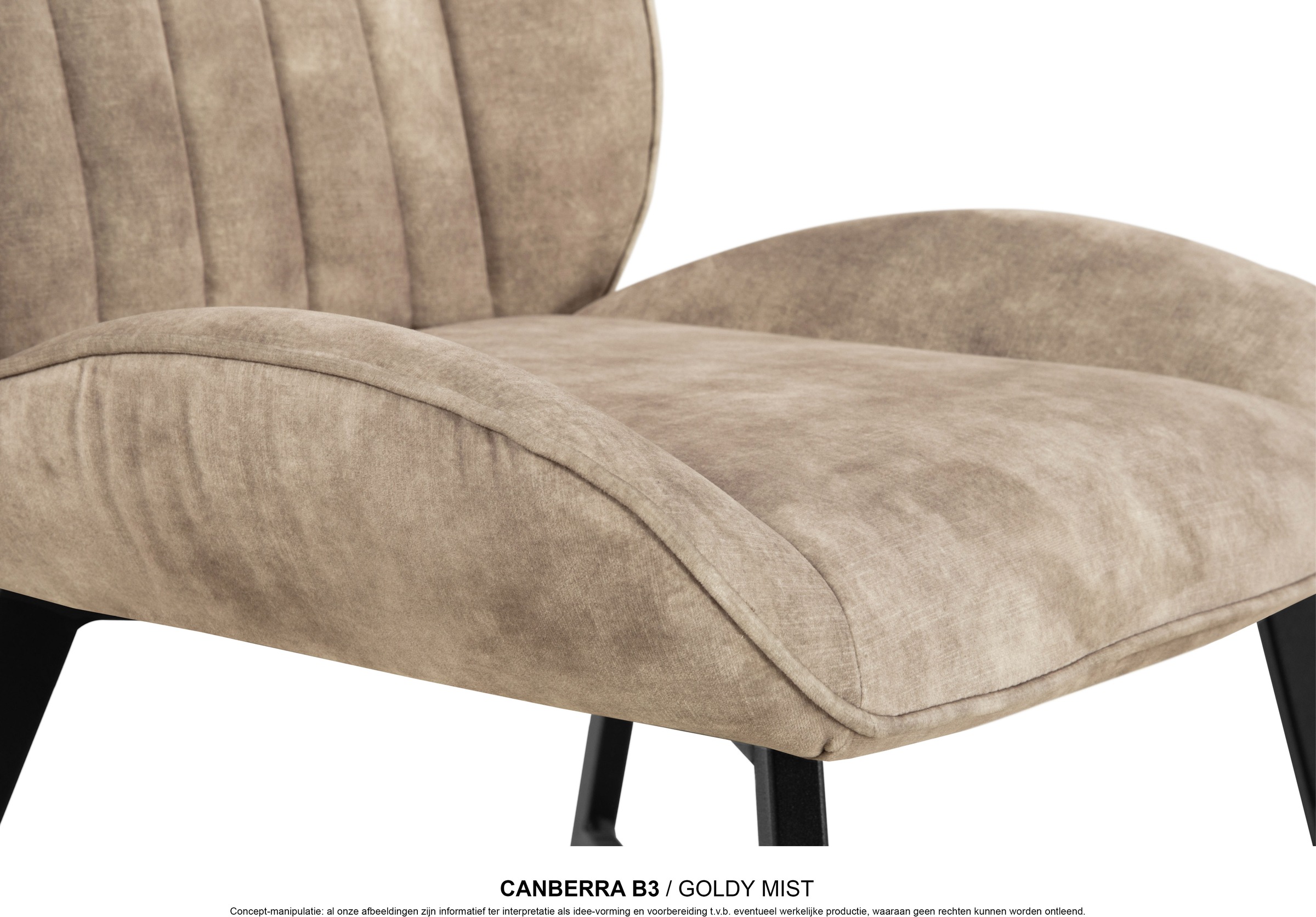 OMG Design Esszimmerstuhl »Canberra« (Set) 1 Stk.Esszimmerstuhl, pflegeleichter Samtvelour Bezug