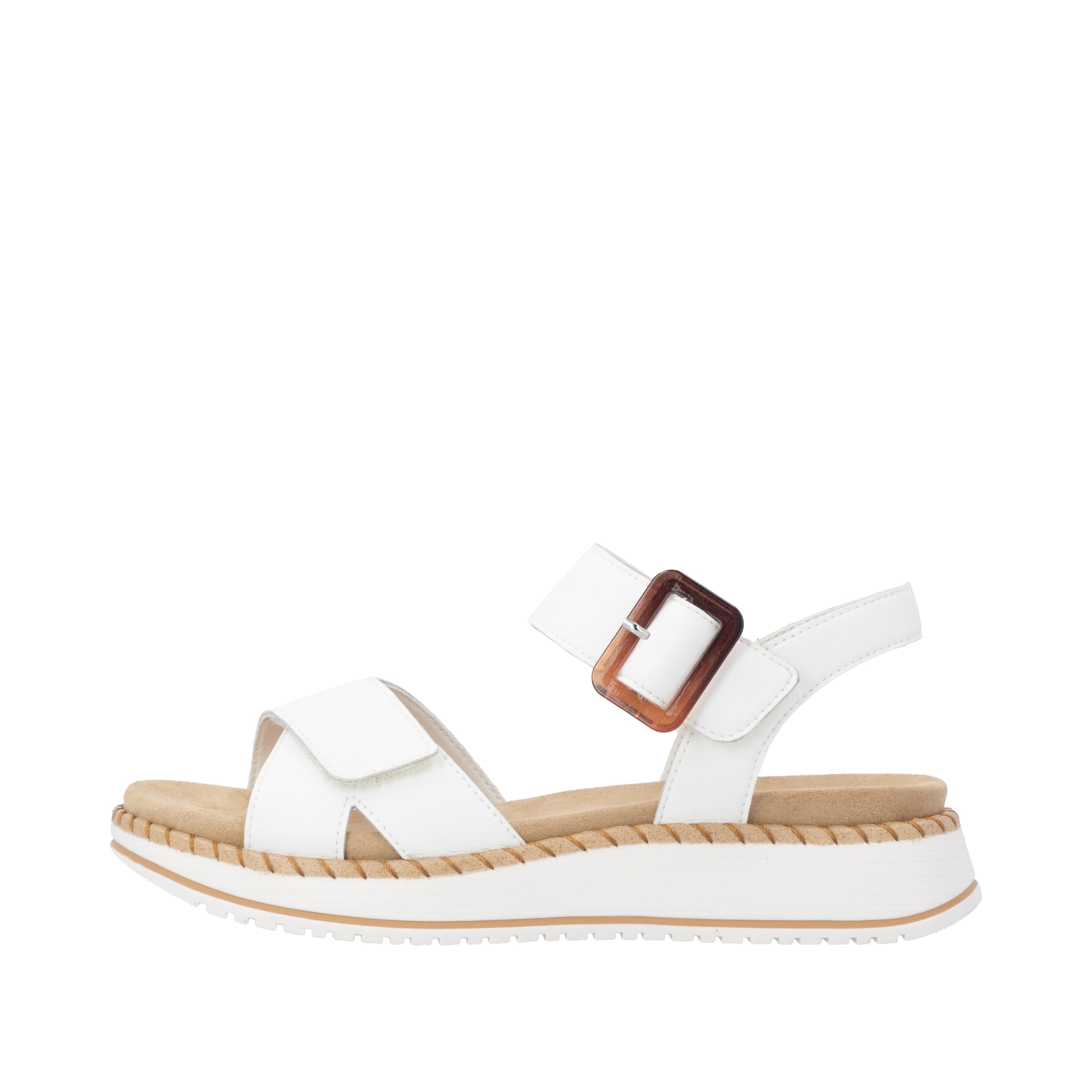 Remonte Keilsandalette  Sommerschuh, Sandalette mit zwei praktischen Klettverschlüssen