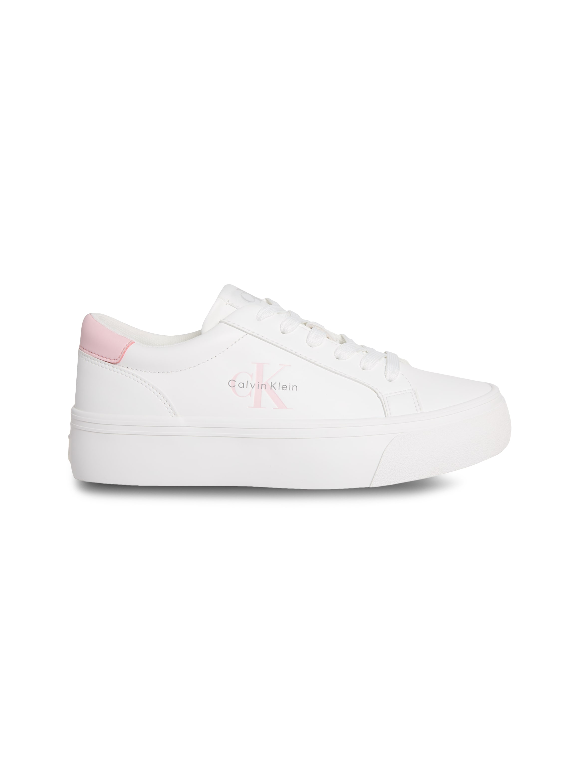 Calvin Klein Jeans Plateausneaker »VULC FLATF LTH LOGO TAG«, Schnürschuh, Halbschuh, Freizeitsneaker mit softem Schaftrand