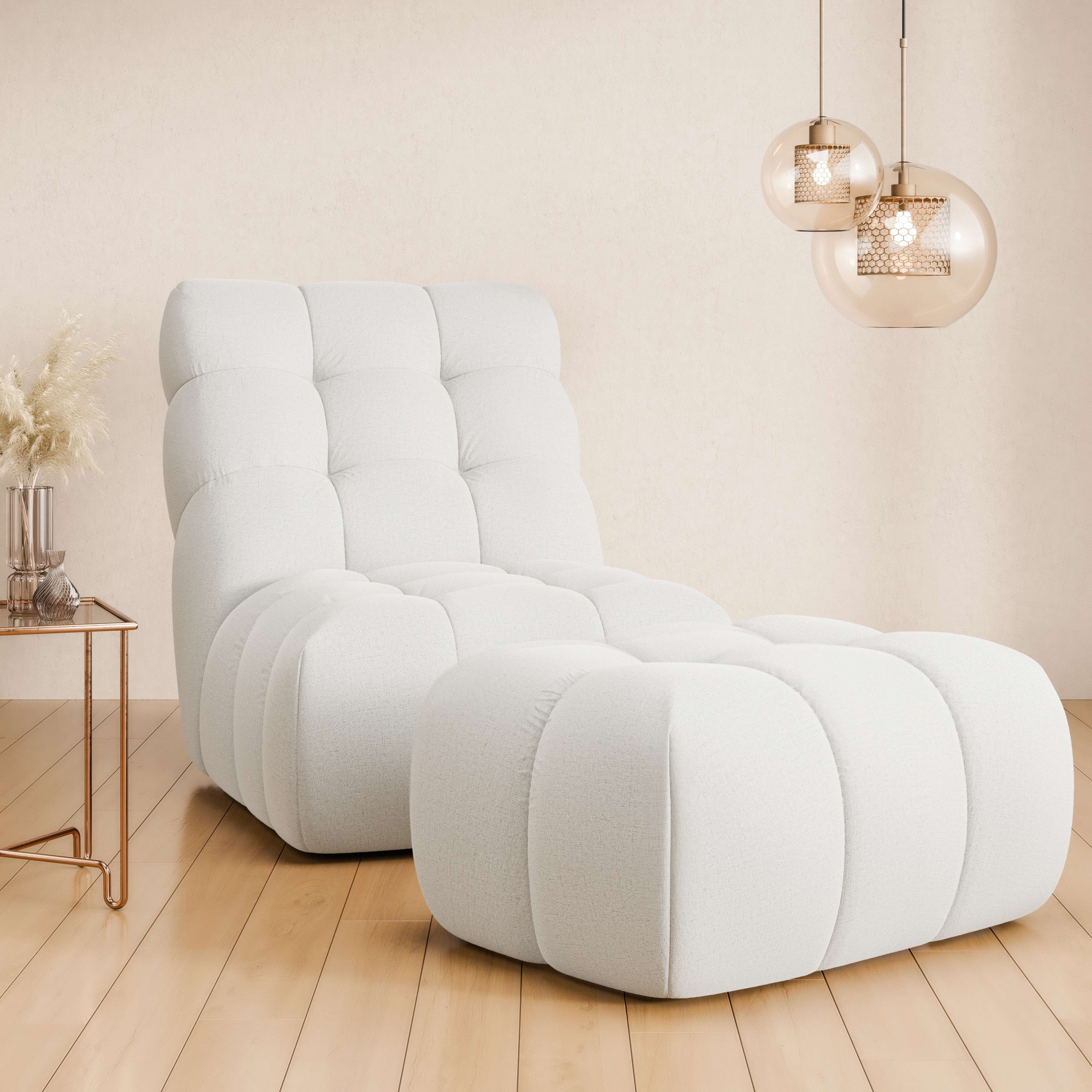 Guido Maria Kretschmer Home&Living XXL-Sessel »AURELIAN Loveseat XXL mit Hocker im Set, Lese-Sessel, Relaxsessel,«, mit...