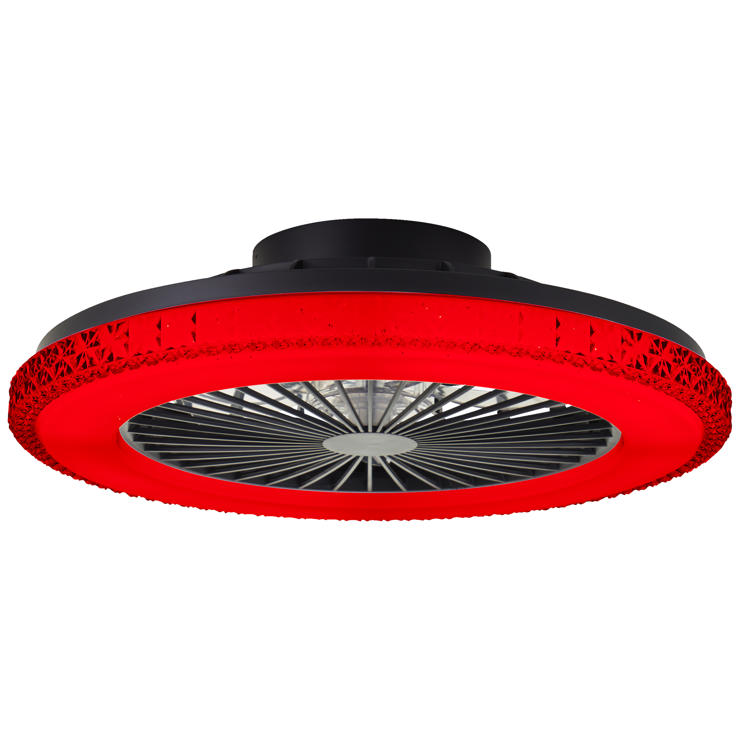 Brilliant LED Deckenleuchte »Badria«, mit Ventilator, 49 cm, digitales RGB, 4700 lm, dimmbar, 3000-6500 K