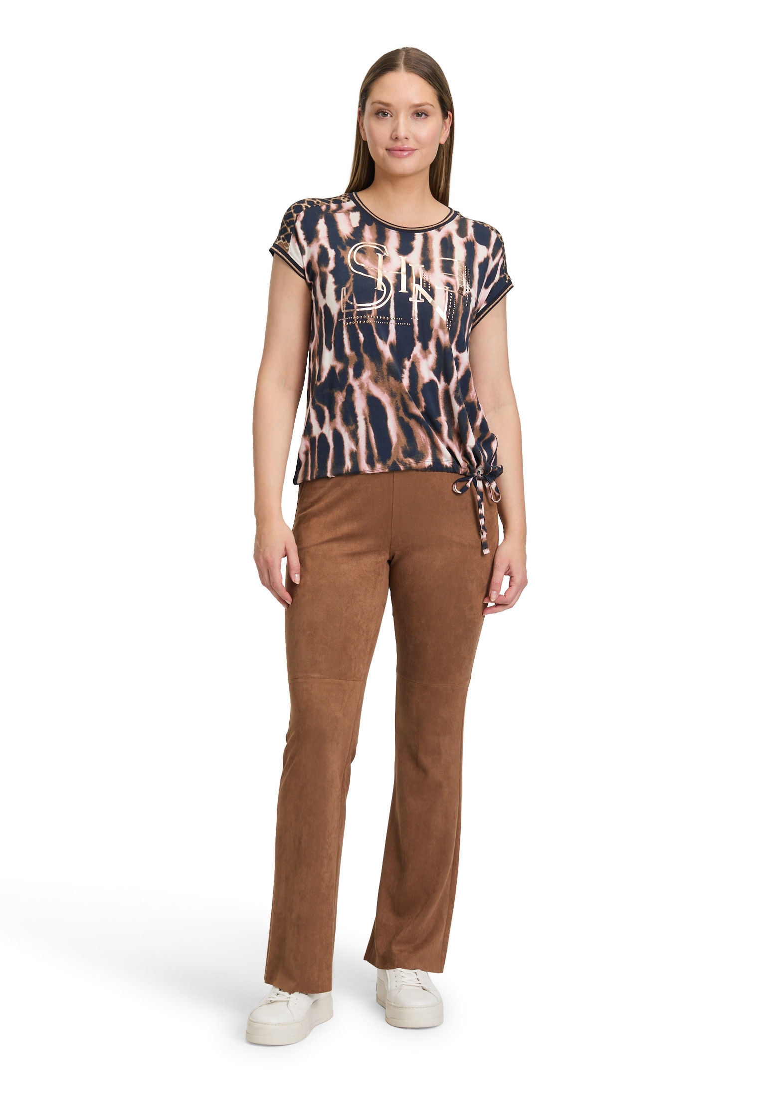 Betty Barclay Kurzarmshirt »Printshirt mit Tunnelzug«