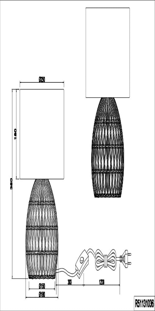 TRIO Leuchten Tischlampe »Rike«