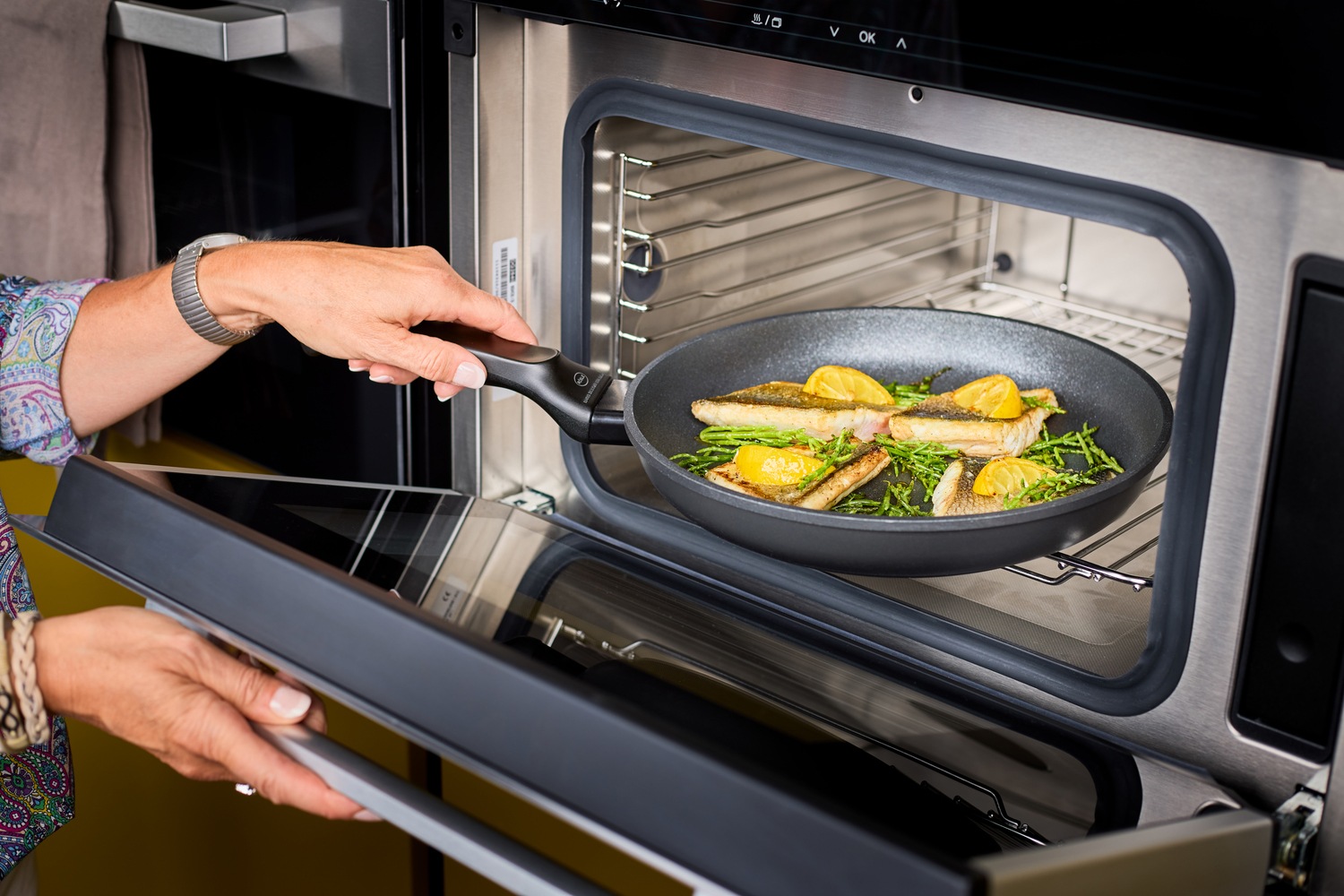 RÖSLE Bratpfanne »CADINI«, Aluminiumguss, Antihaftversiegelung, recyceltes Aluminium, spülmaschinengeeignet