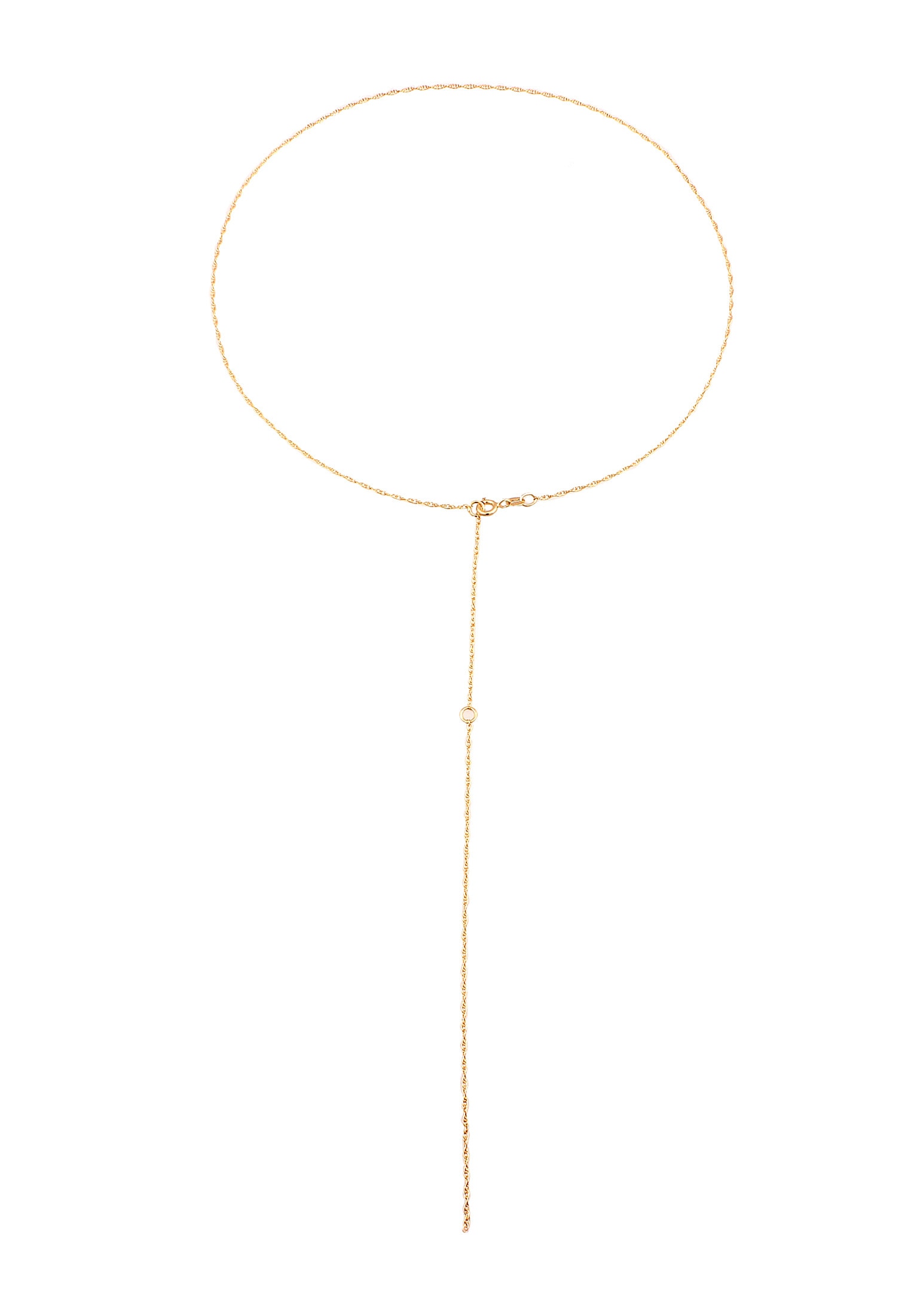 Elli Y-Kette »Halskette Y-Kette Gedrehte Kettenglieder 925 Sterling Silber«