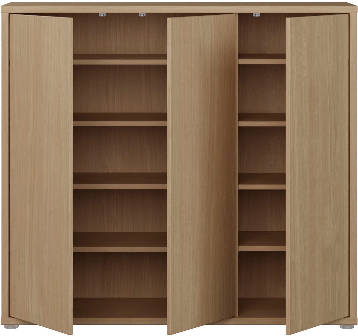 FORTE Schuhschrank »Alice Springs« B/H/T 109,2/99,1/34,9 cm,  Stauraumschrank, Mehrzweckschrank, grifflose Front, Push to open