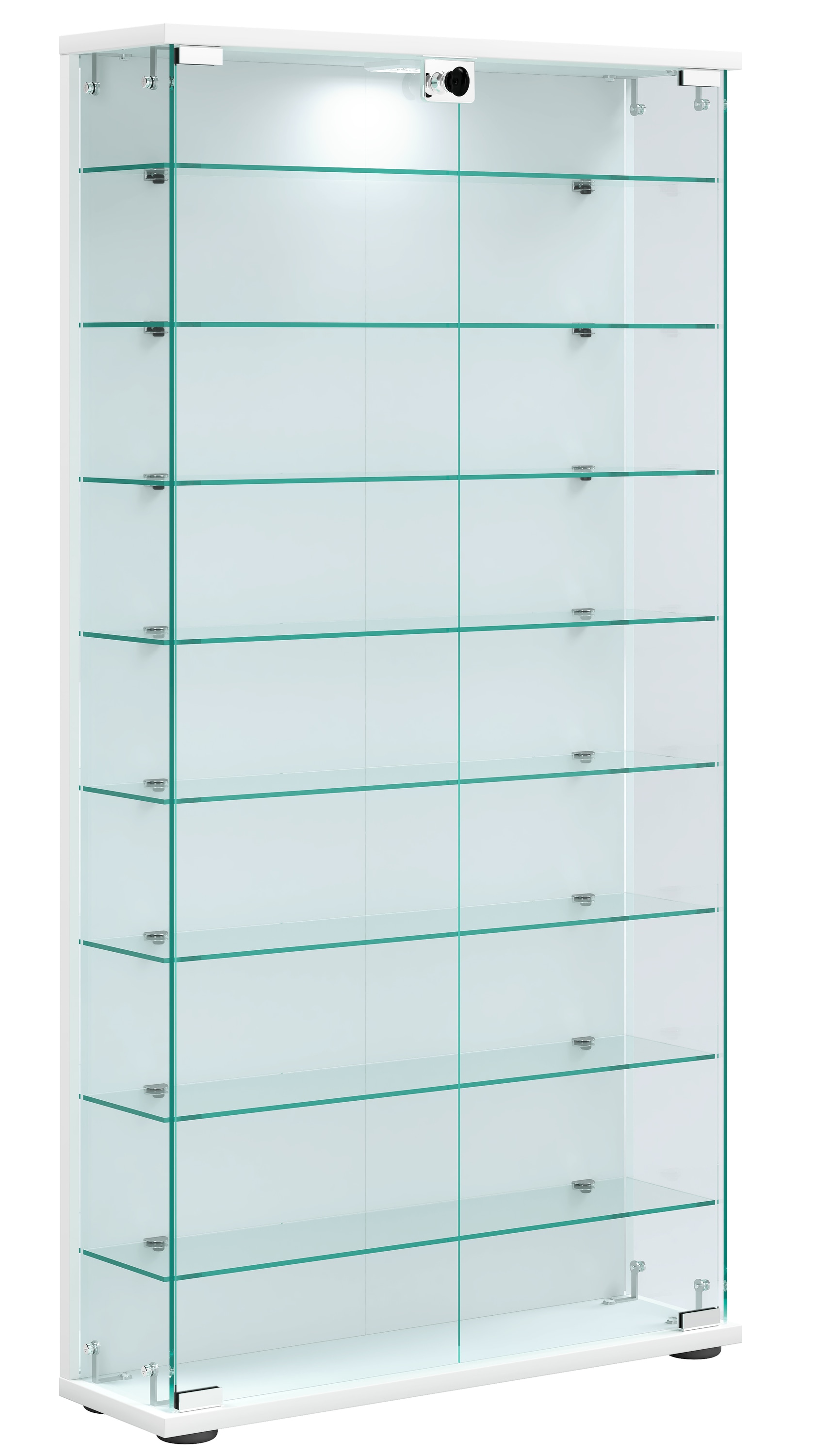VCM Standvitrine »Holz Glas Stand Vitrine Sammelvitrine Stelas L«