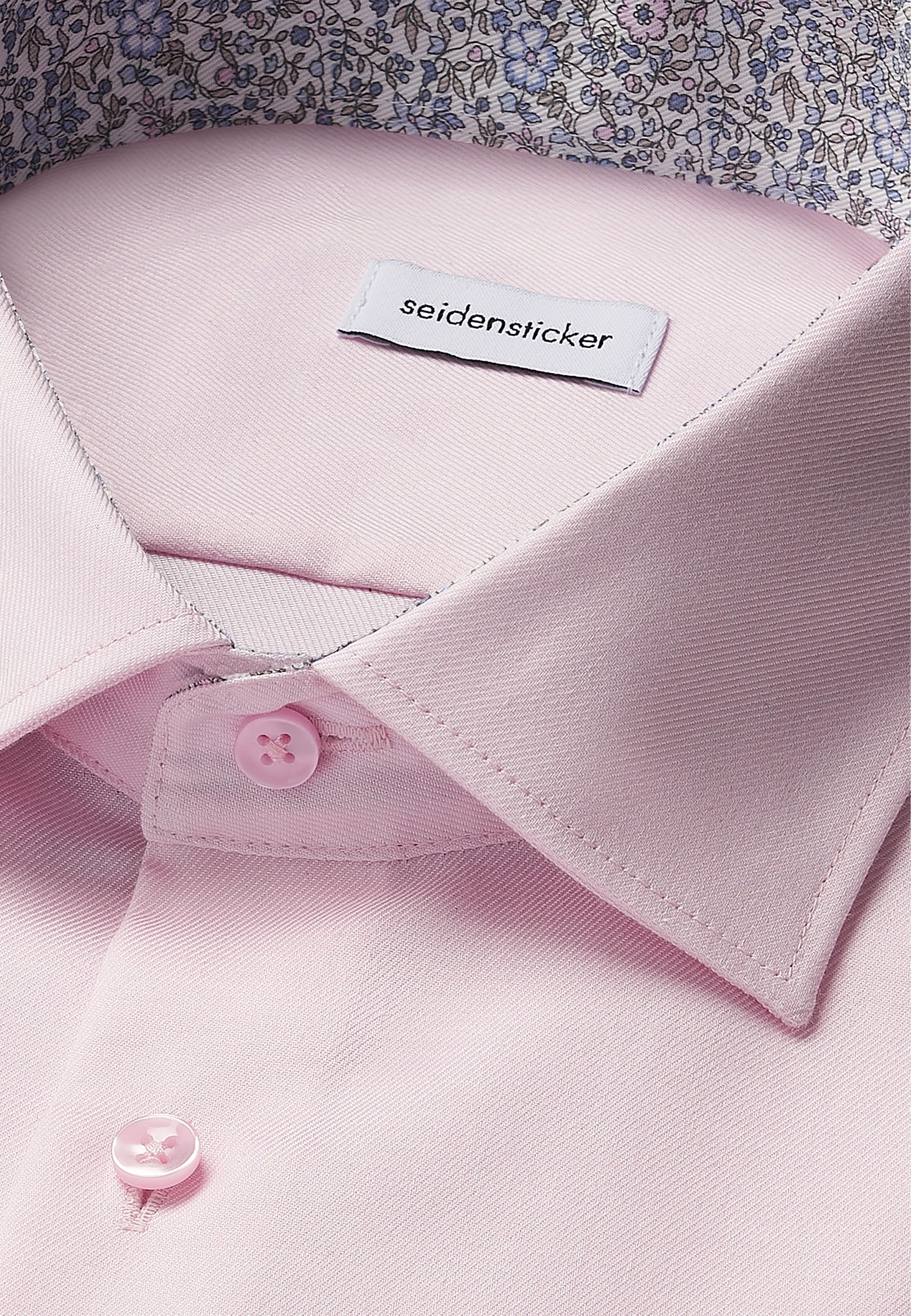 seidensticker Businesshemd »Schwarze Rose«, Shaped 1/1 Kentkragen Uni