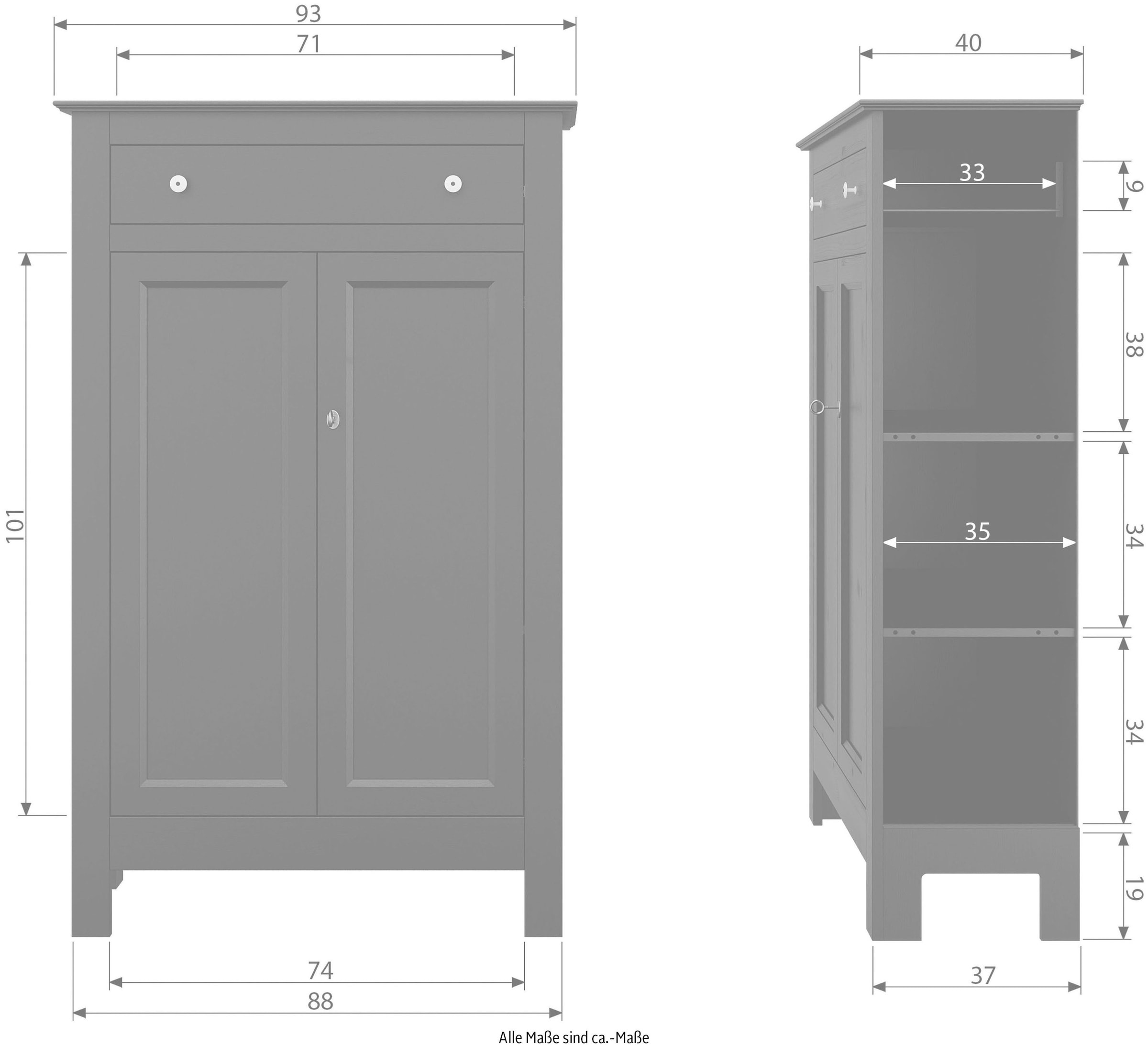 WOOOD Garderobenschrank »Eva«