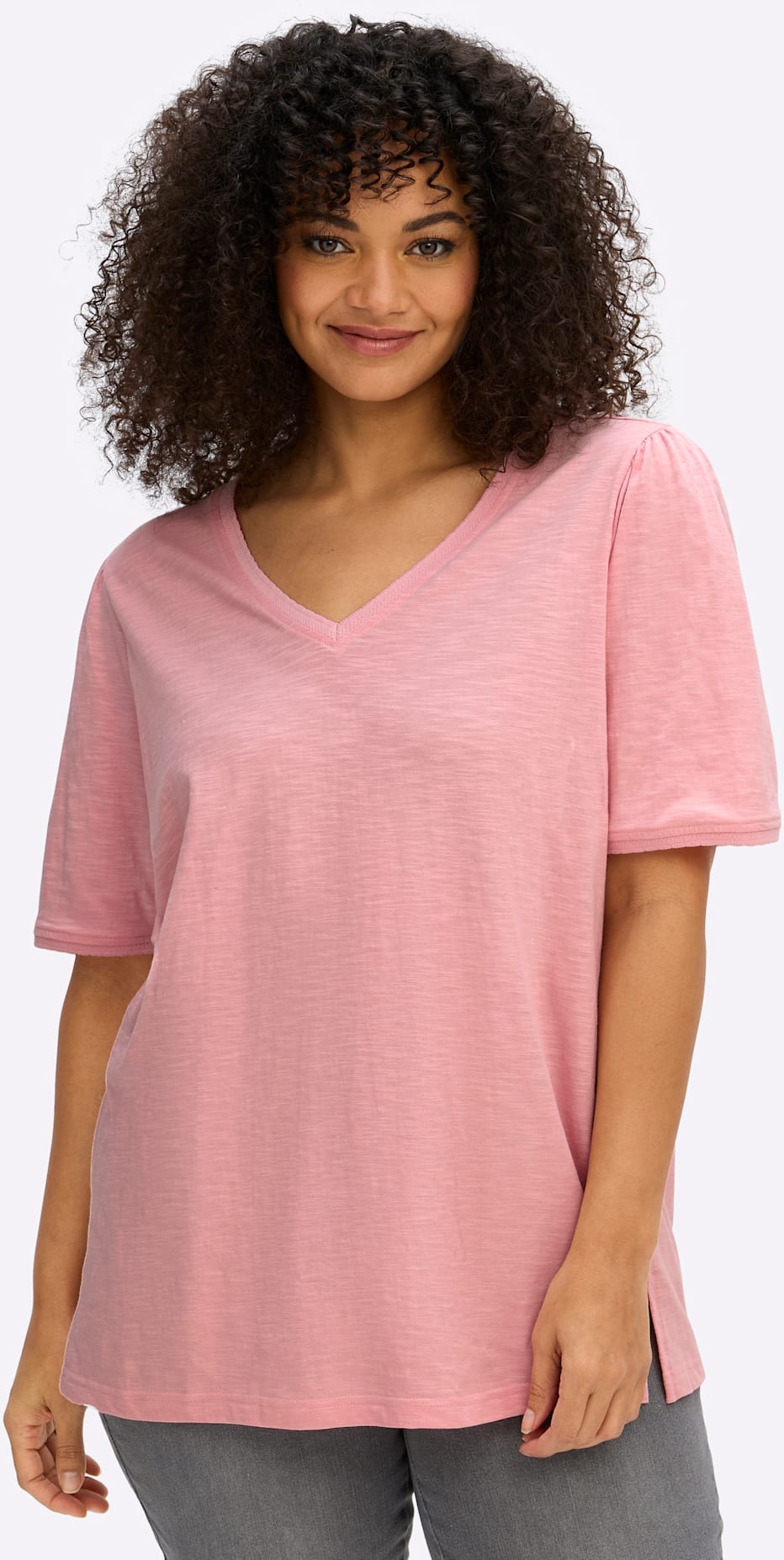 Sheego T-Shirt »Halbarmshirt« 1