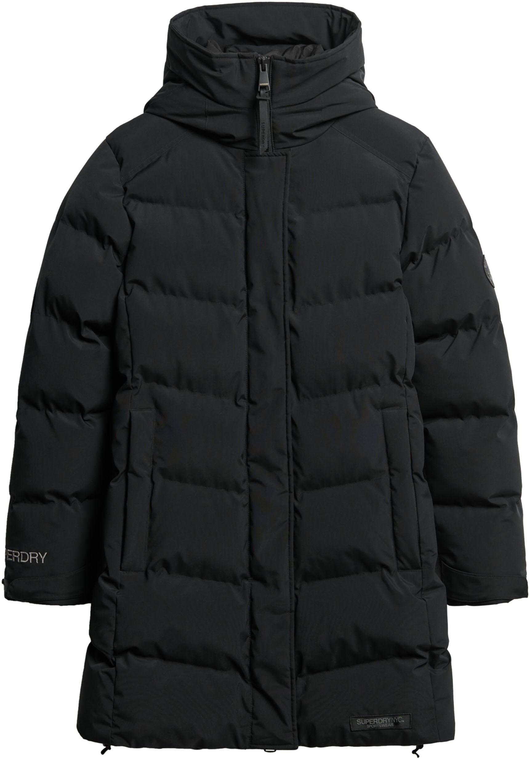 Superdry Steppjacke »CITY MID LENGTH PADDED JACKET«, mit Kapuze