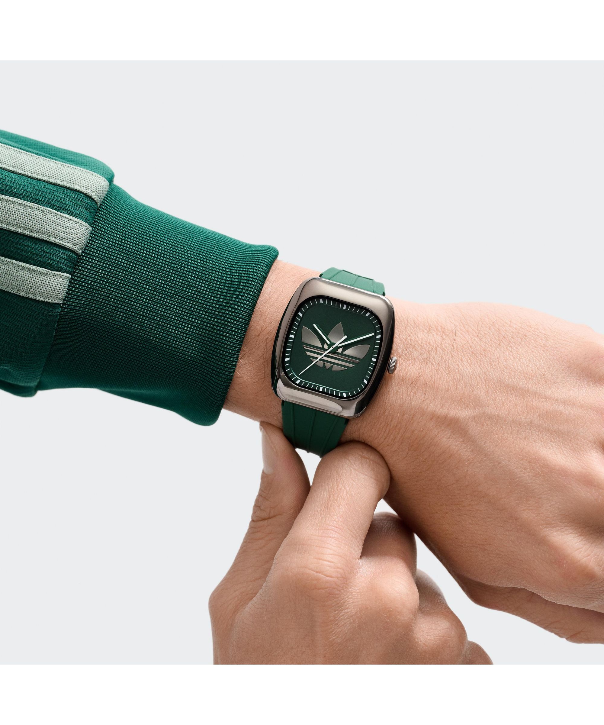 adidas Originals Quarzuhr »Retro Wave One« Armbanduhr, Damenuhr, Herrenuhr, Silikonarmband, analog