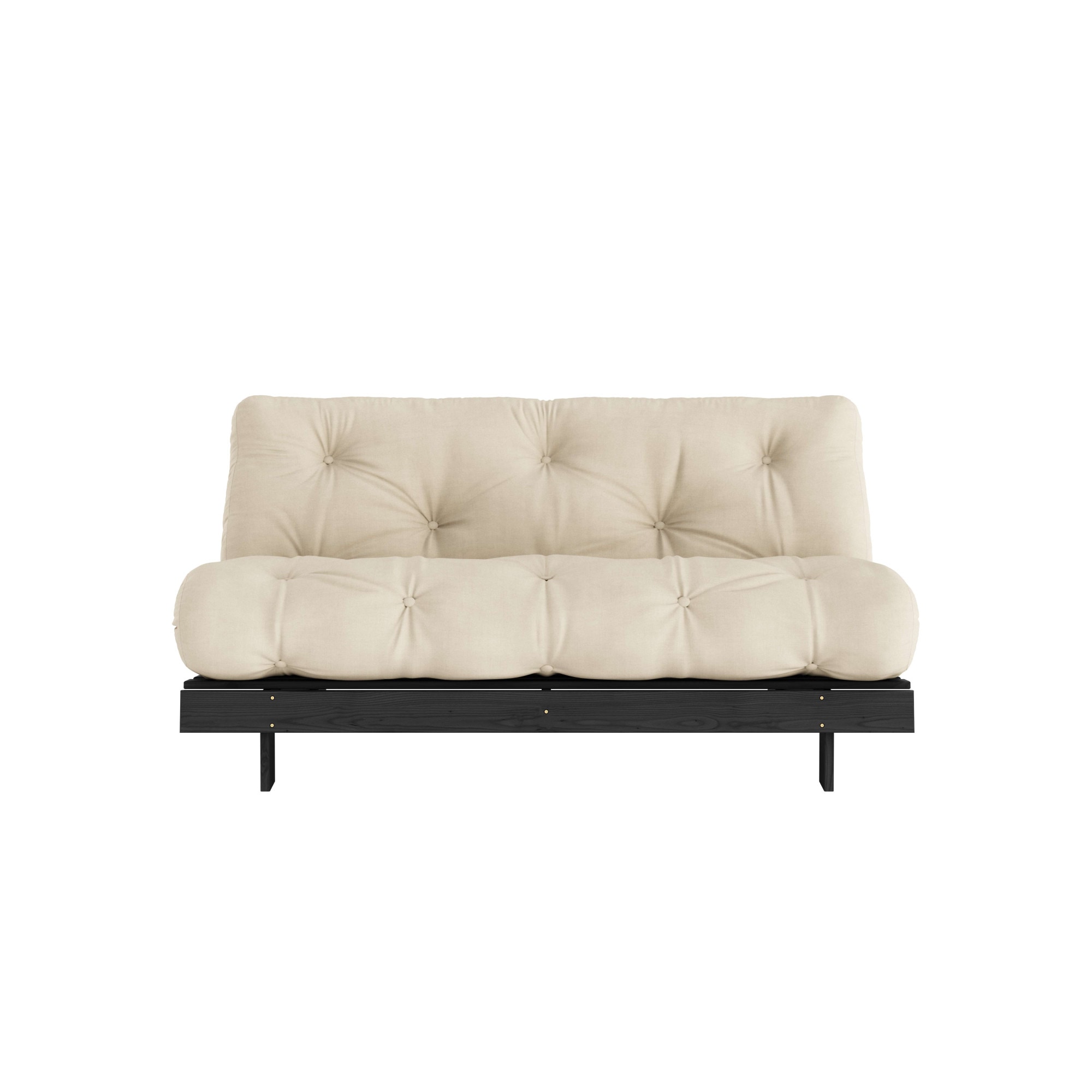 Karup Design Daybett »Daybett Roots Schlafsofa – Gästebett & Sofa aus FSC -Kiefer« Inkl. Futonmatratze in beige, Größe Liegefläche B/L: 160 cm x...