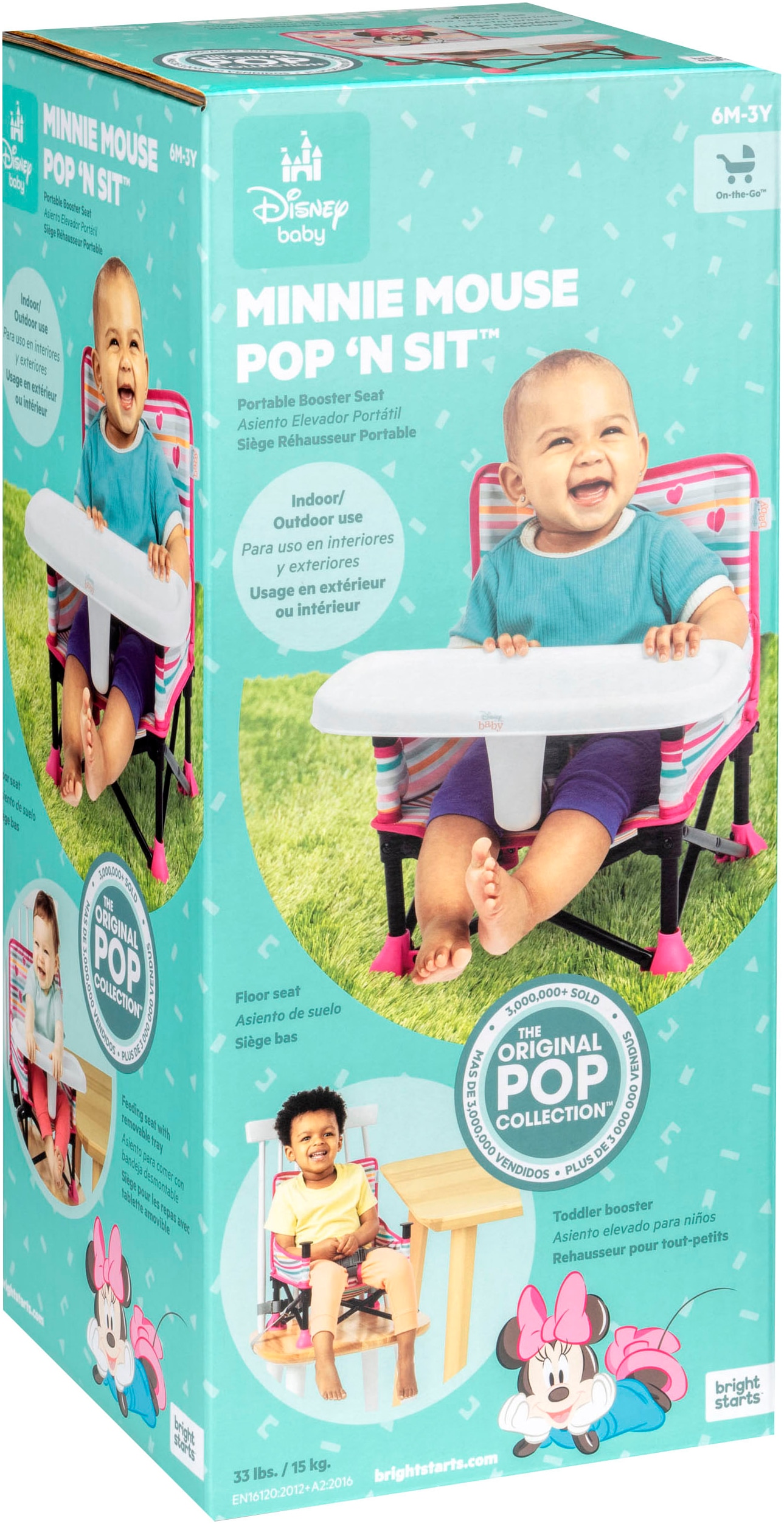 Bright Starts Tischsitz »MINNIE MOUSE Pop ‘N Sit™ Portable Booster Seat«