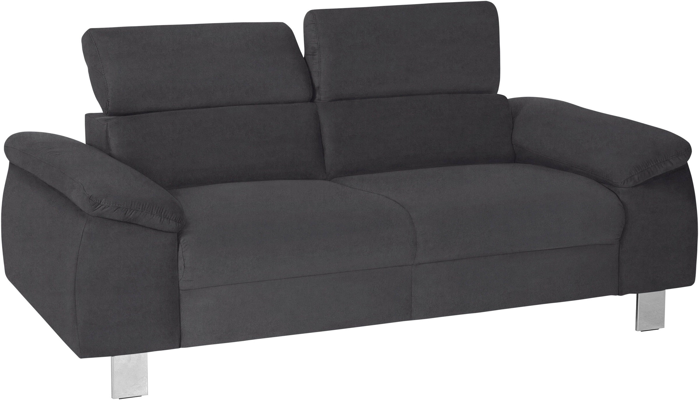 COTTA Polstergarnitur »Komaris«, (Set), Set bestehend aus: 2-Sitzer mit Kopfteilverstellung & Hocker