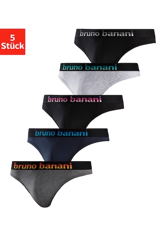 Bruno Banani String, (5 St.), mit Streifen Logo Webbund kaufen