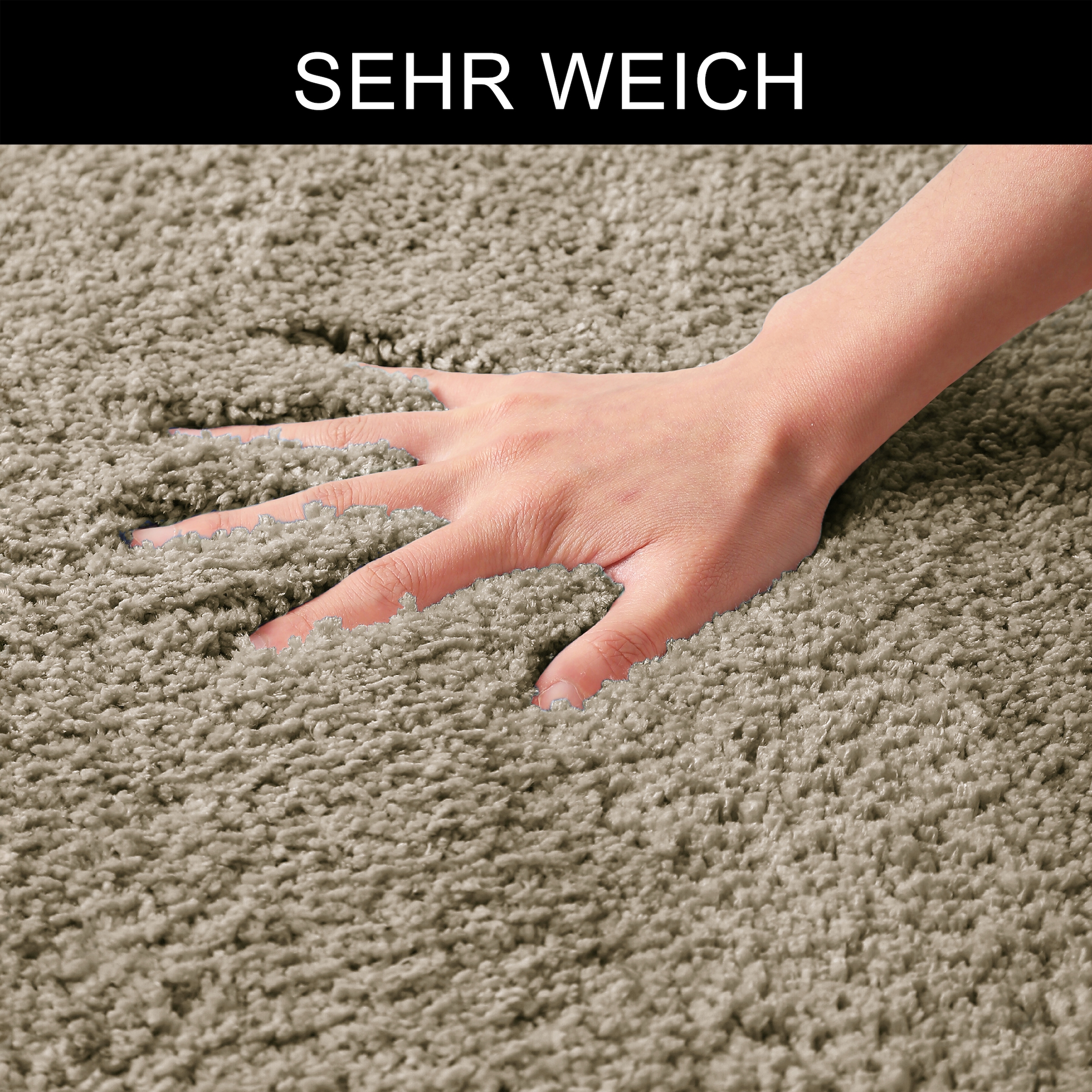 OTTO home Badematte »Inga, Badezimmer Teppich, Badvorleger« Höhe 20 mm rutschhemmend beschichtet fußbodenheizungsgeeignet | schnell trocknend | strapazierfähig Badteppich, unifarben, weich, als halbrund und rechteckig erhältlich