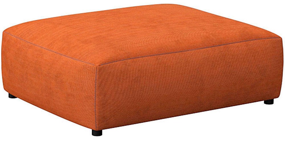 FLEXLUX Pouf »Lucera«, modern & anschmiegsam, Kaltschaum, Stahl-Wellenunterfederung